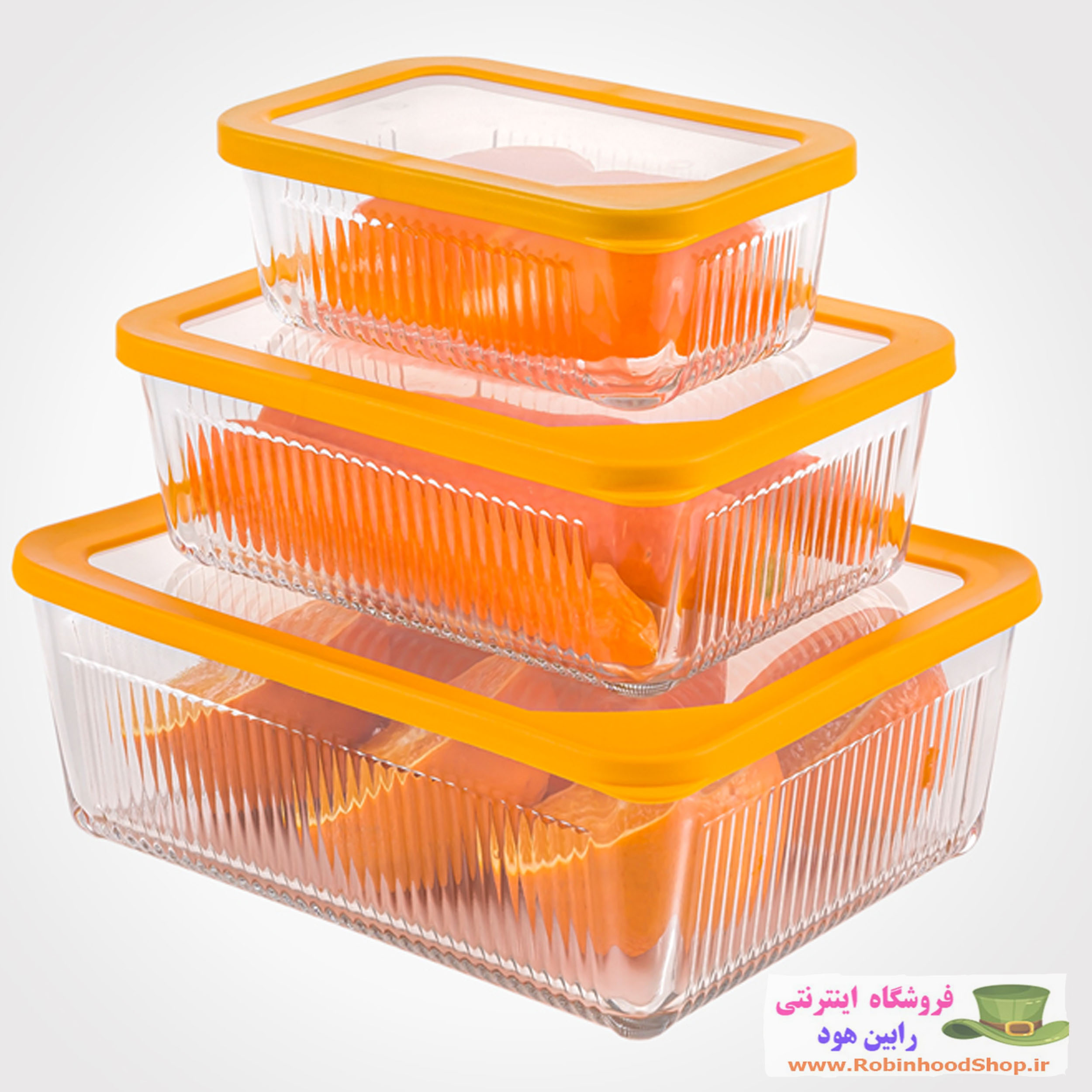 ست ظرف شیشه ای دربدار - Image 3