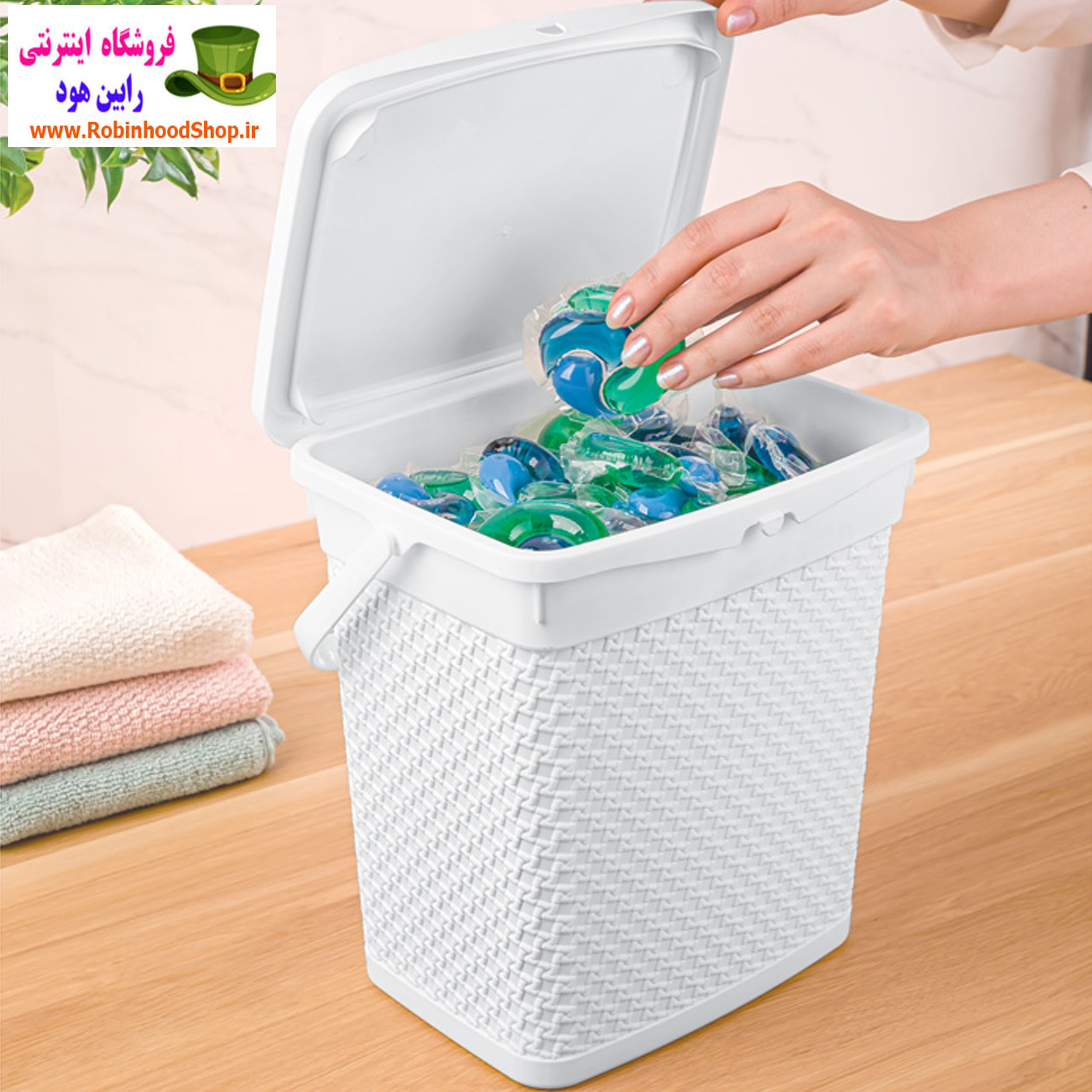 باکس پودر شوینده طرح بافت