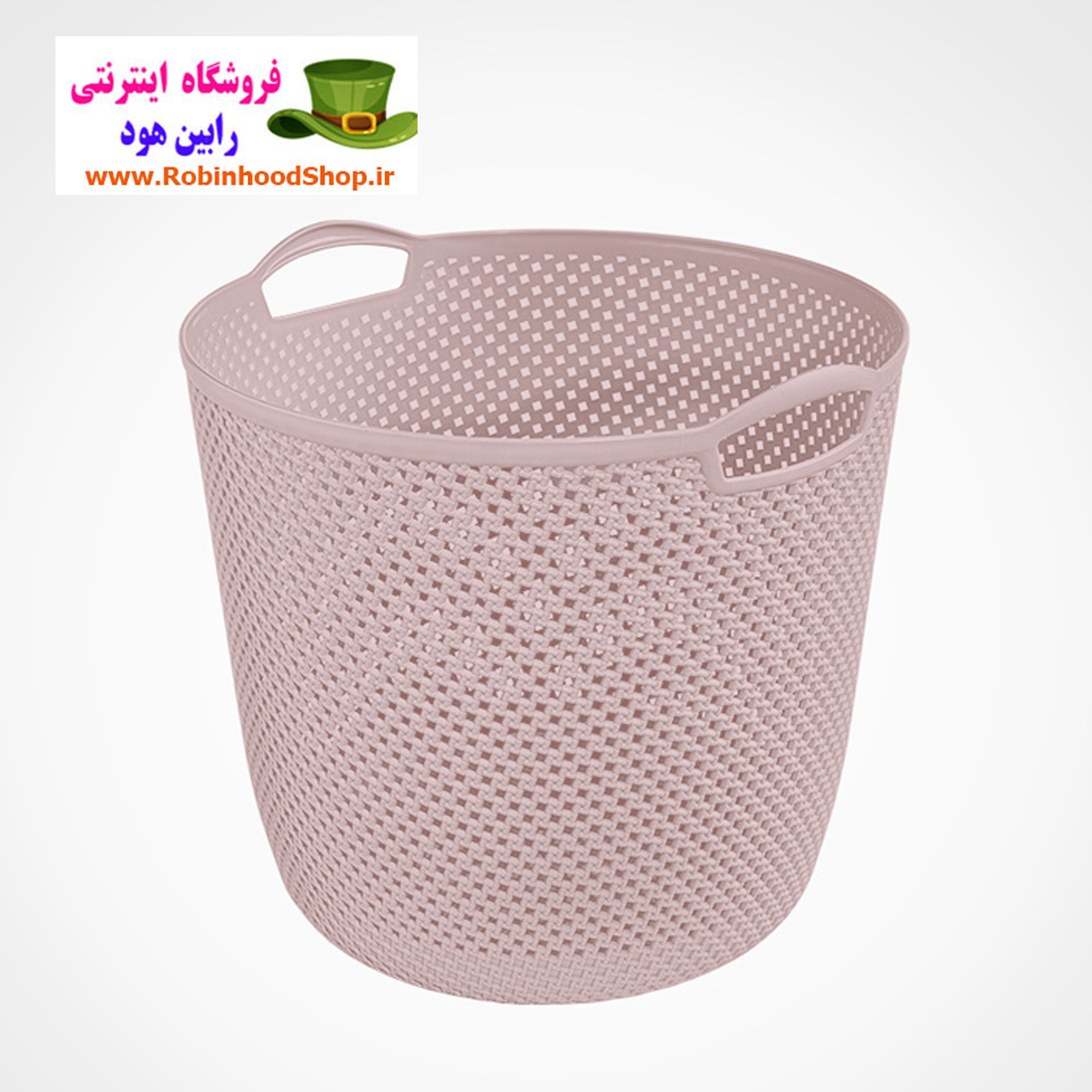 سبد لباس و رخت گرد طرح بافت - Image 3