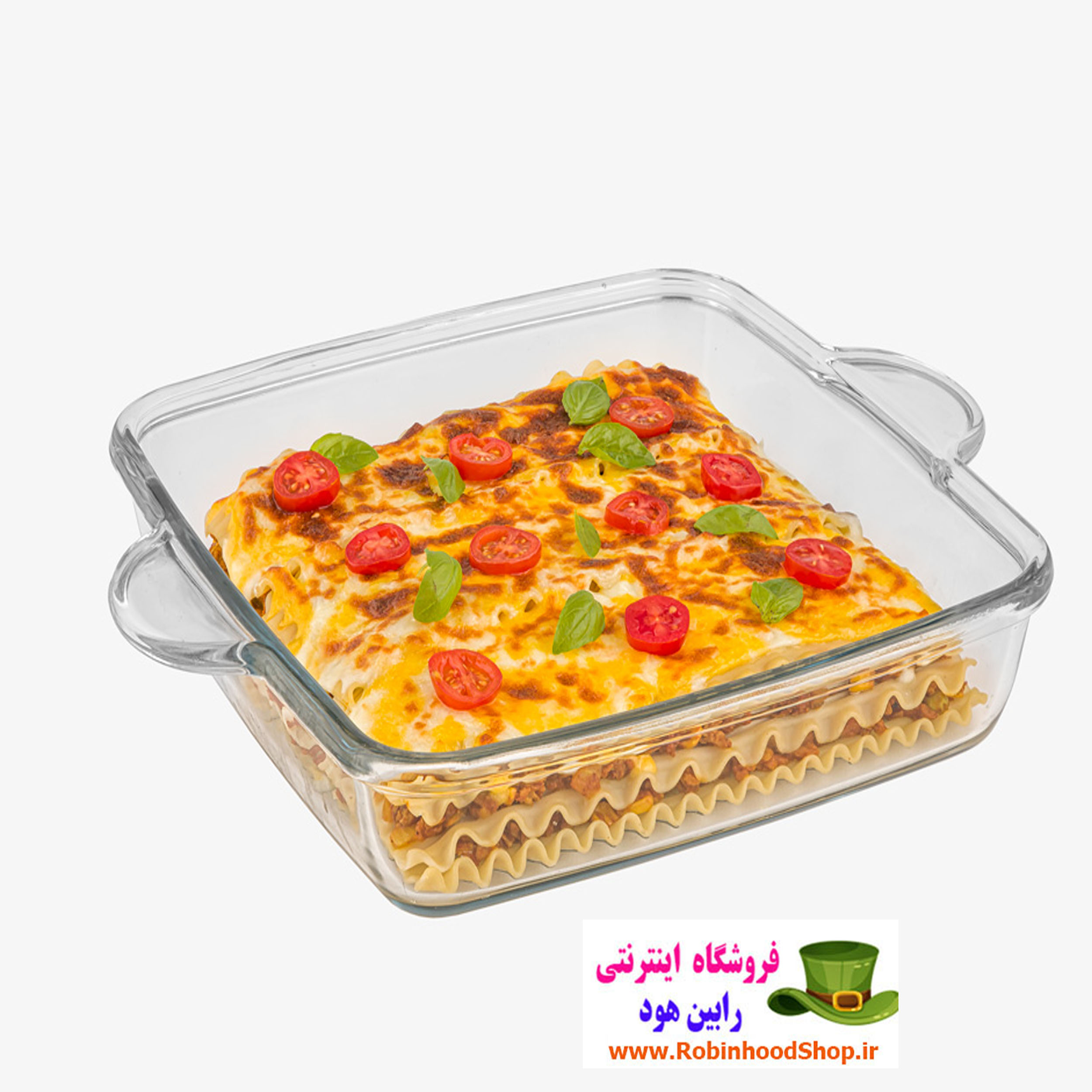 ظرف تابه چهارگوش شیشهای 3 لیتر - Image 2