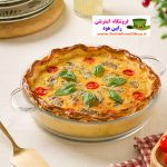 خرید ظرف تابه گرد شیشه ای ضد حرارت برای پخت کیک و شیرینی و ..