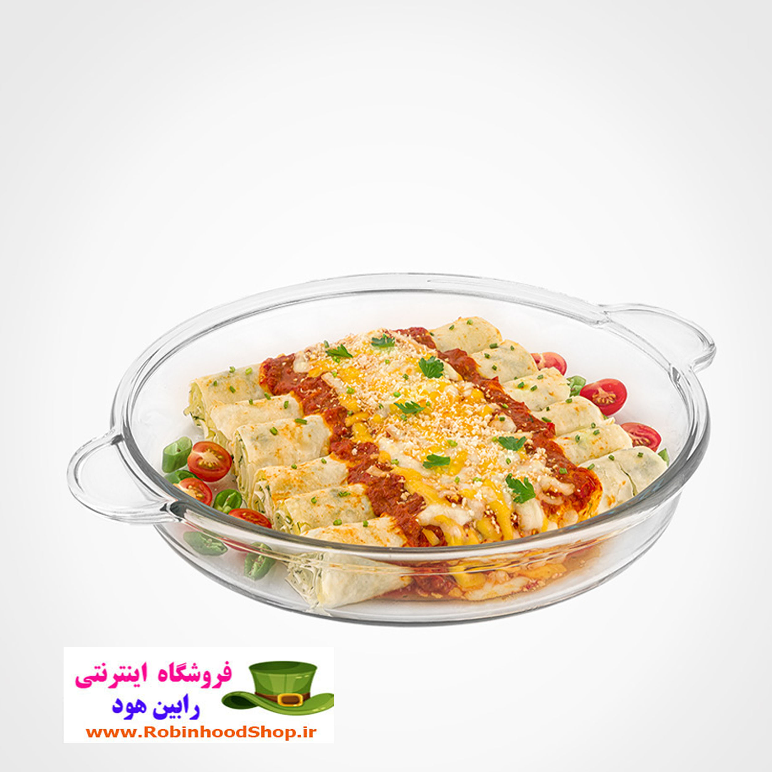 ظرف تابه گرد شیشه ای 1.9 لیتر - Image 5