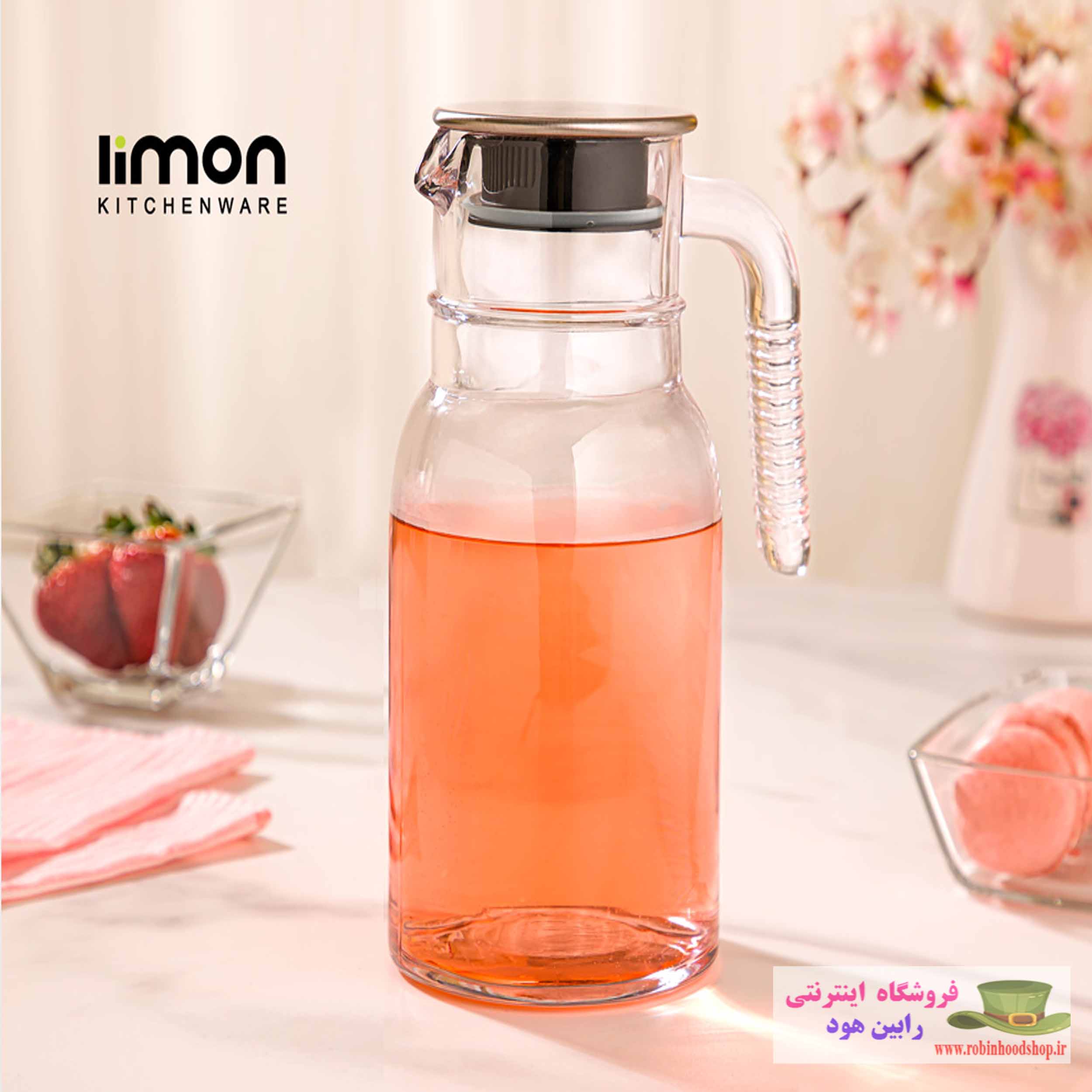 پارچ 1 لیتر درب استیل