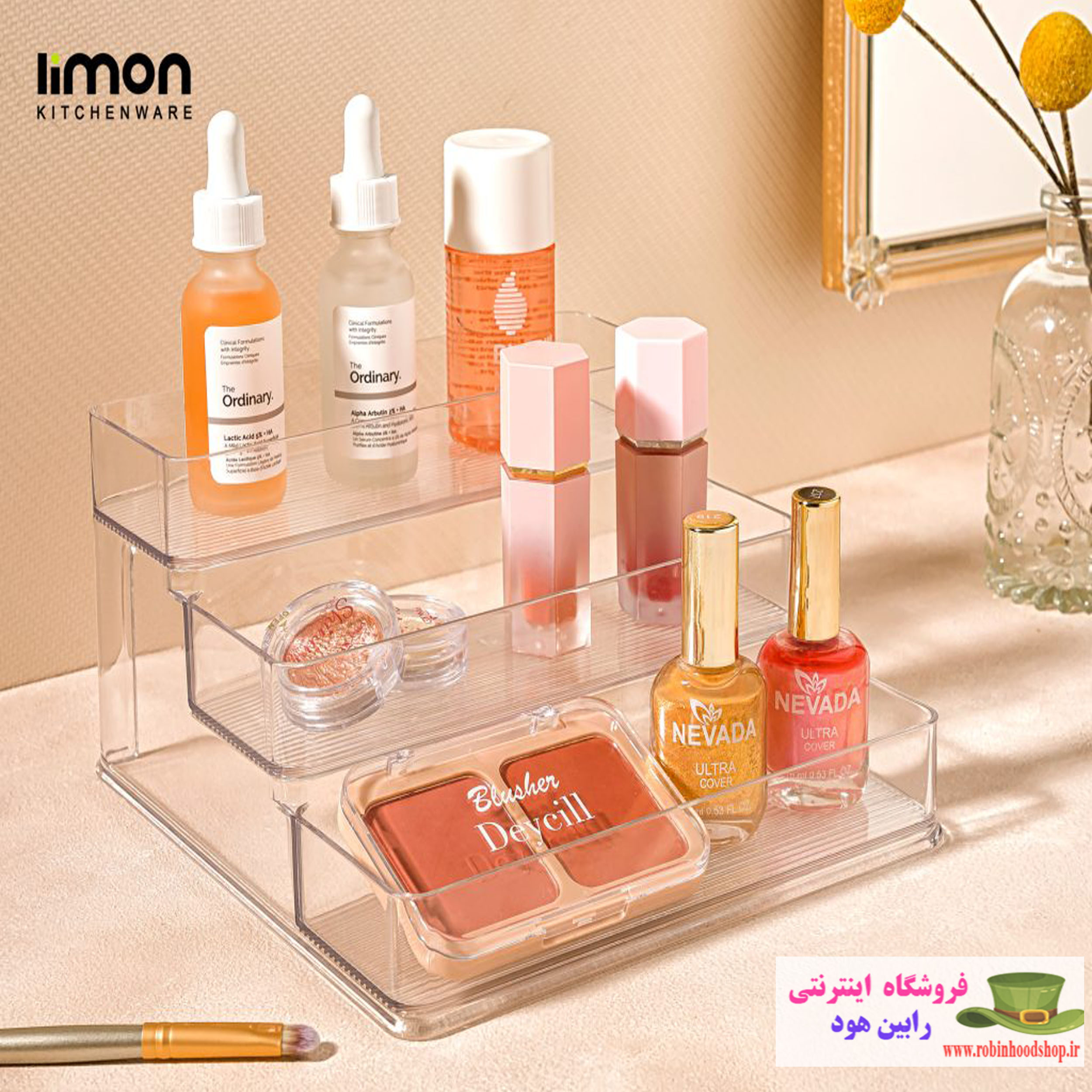 نظم دهنده رومیزی شفاف 3 پله