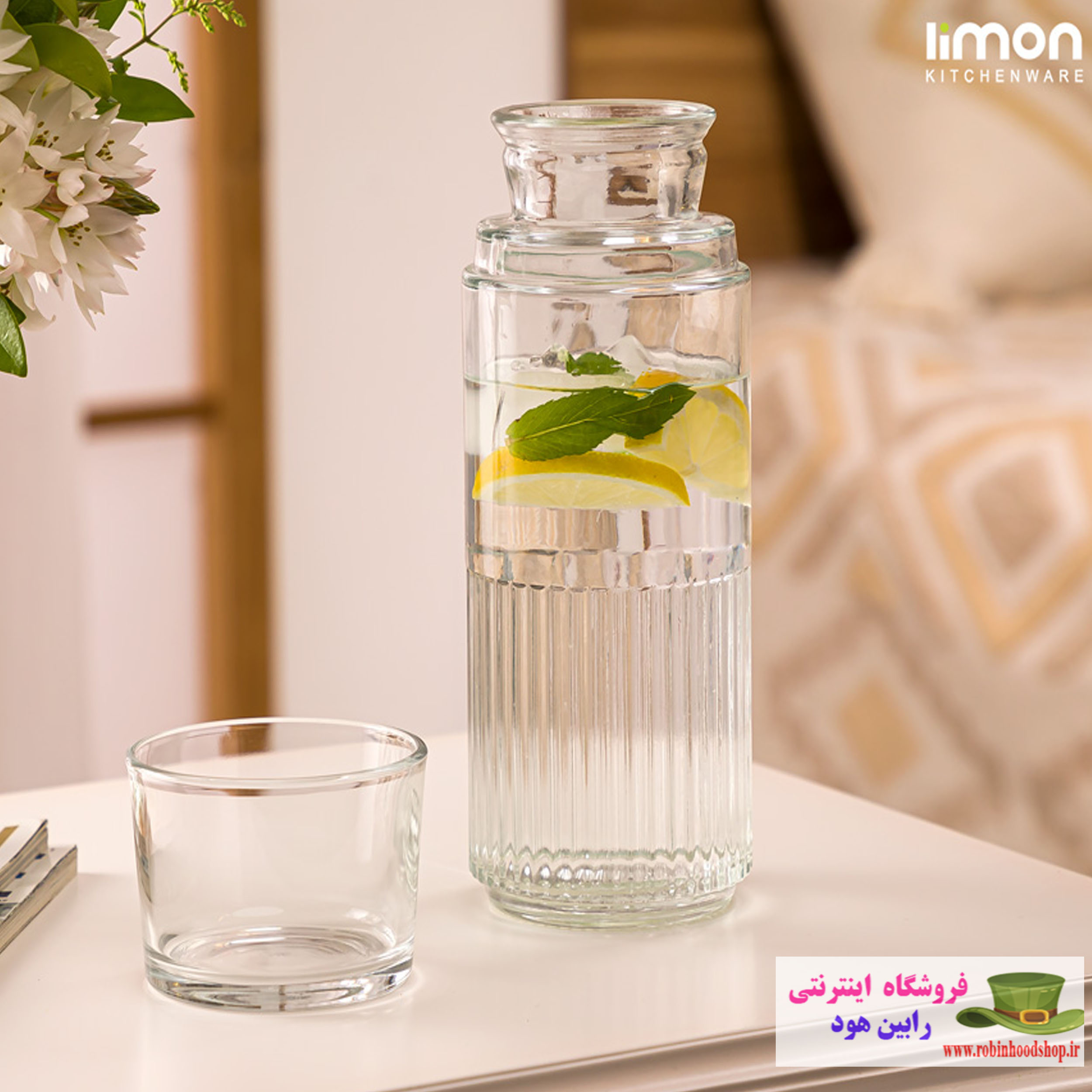 بطری و لیوان 800 میلی لیتر شب