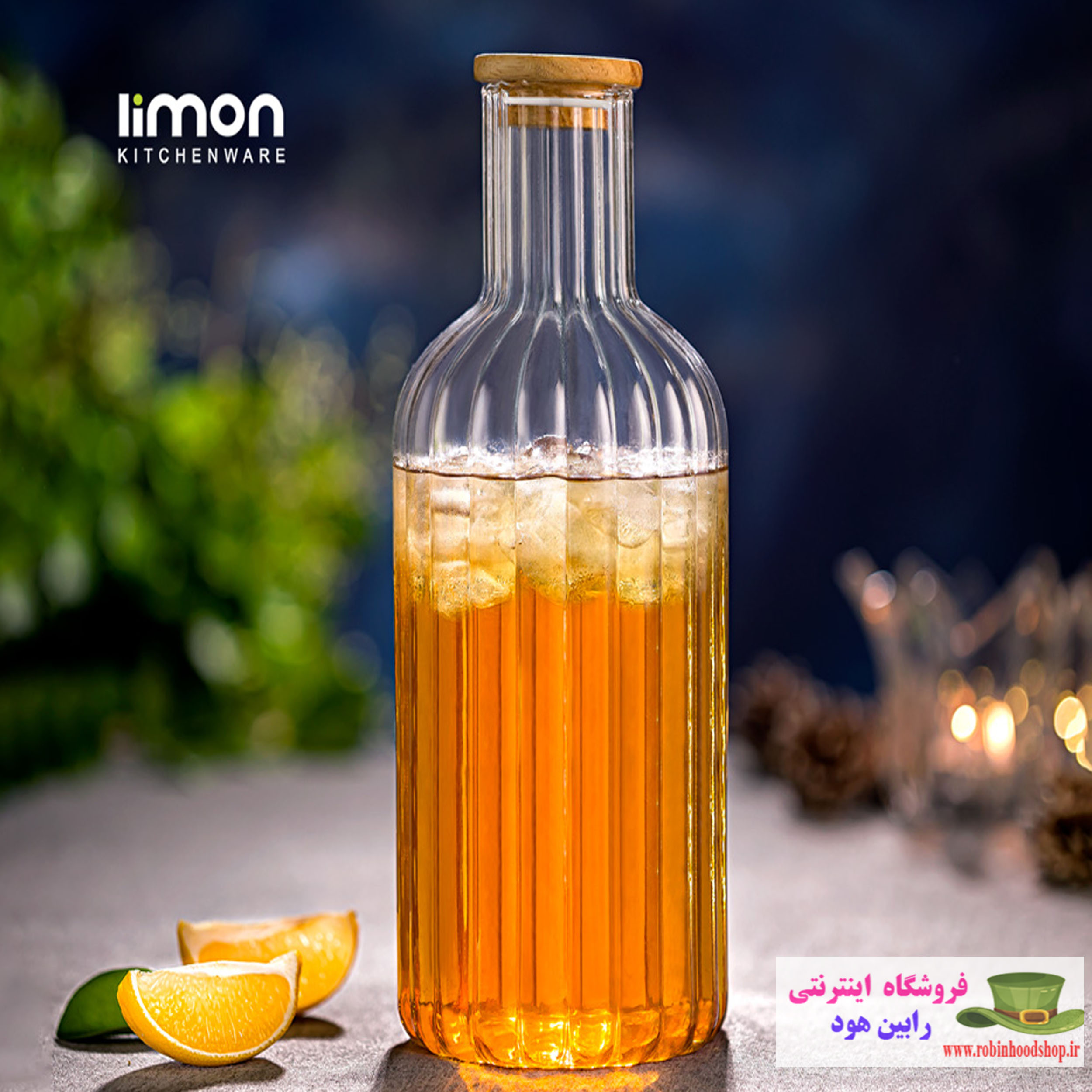 بطری 1.4 لیتر درب چوبی