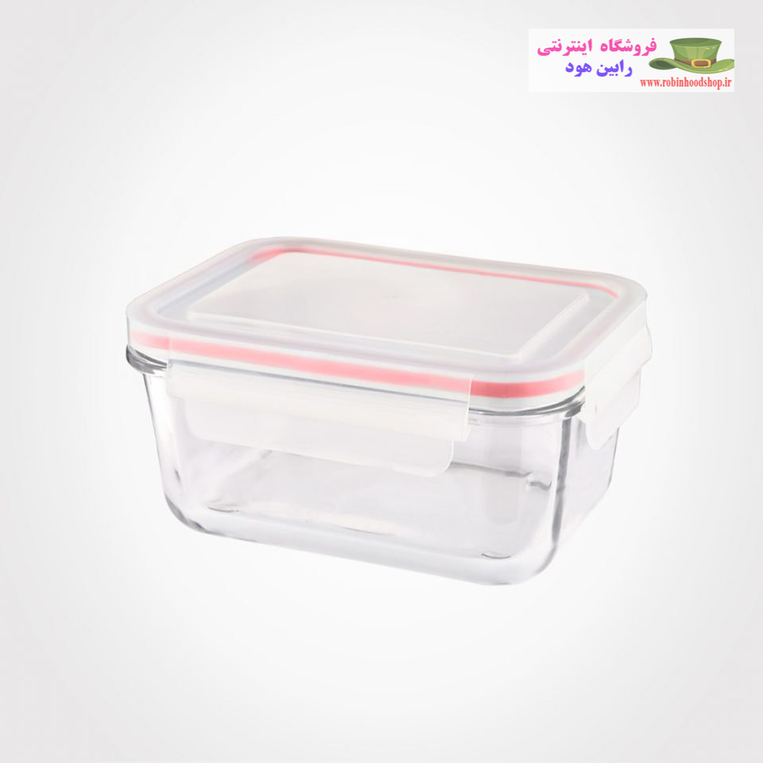 ظرف شیشه ای مستطیل 850 میلی لیتر