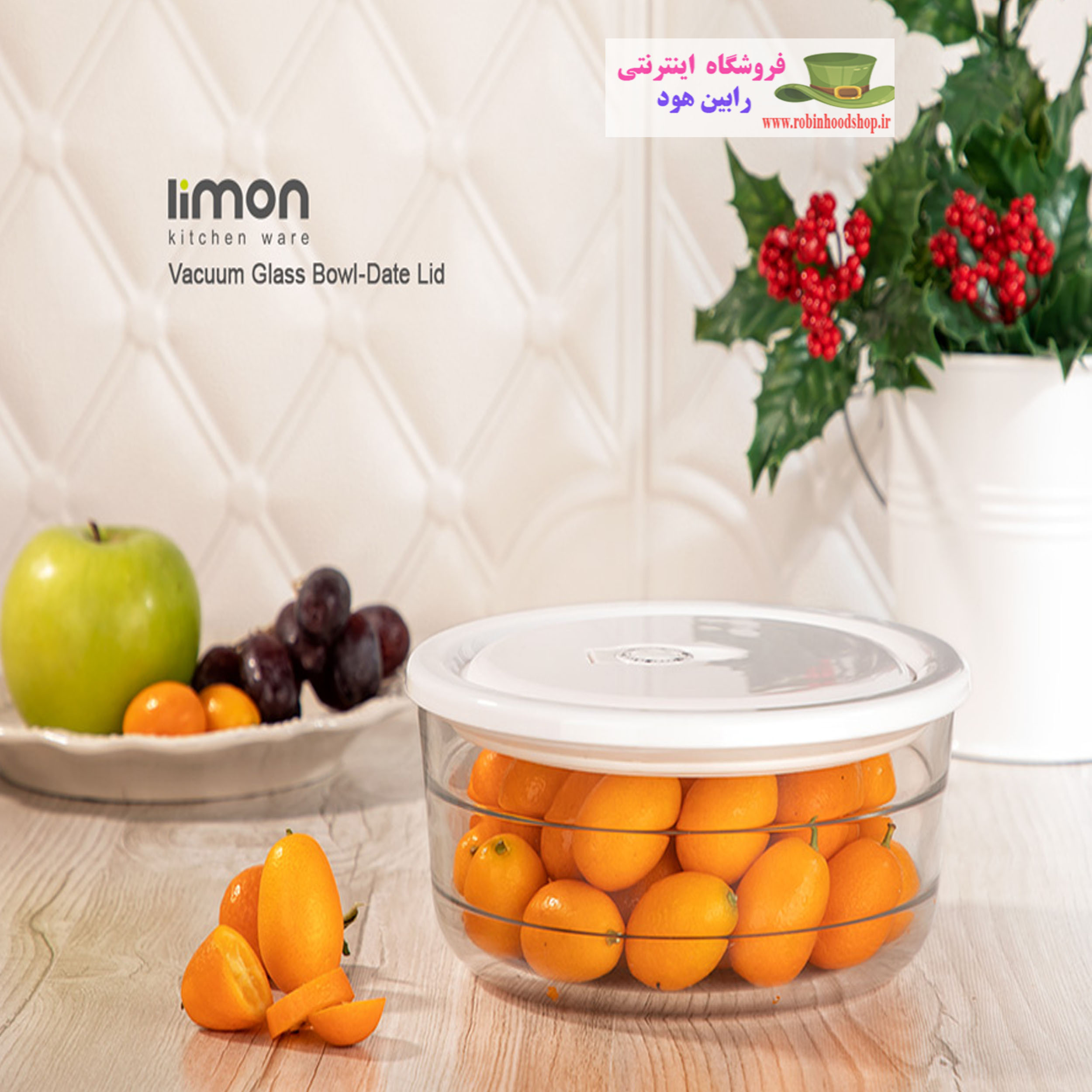 ظرف شیشه ای وکیومی تاریخ دار سایز 2