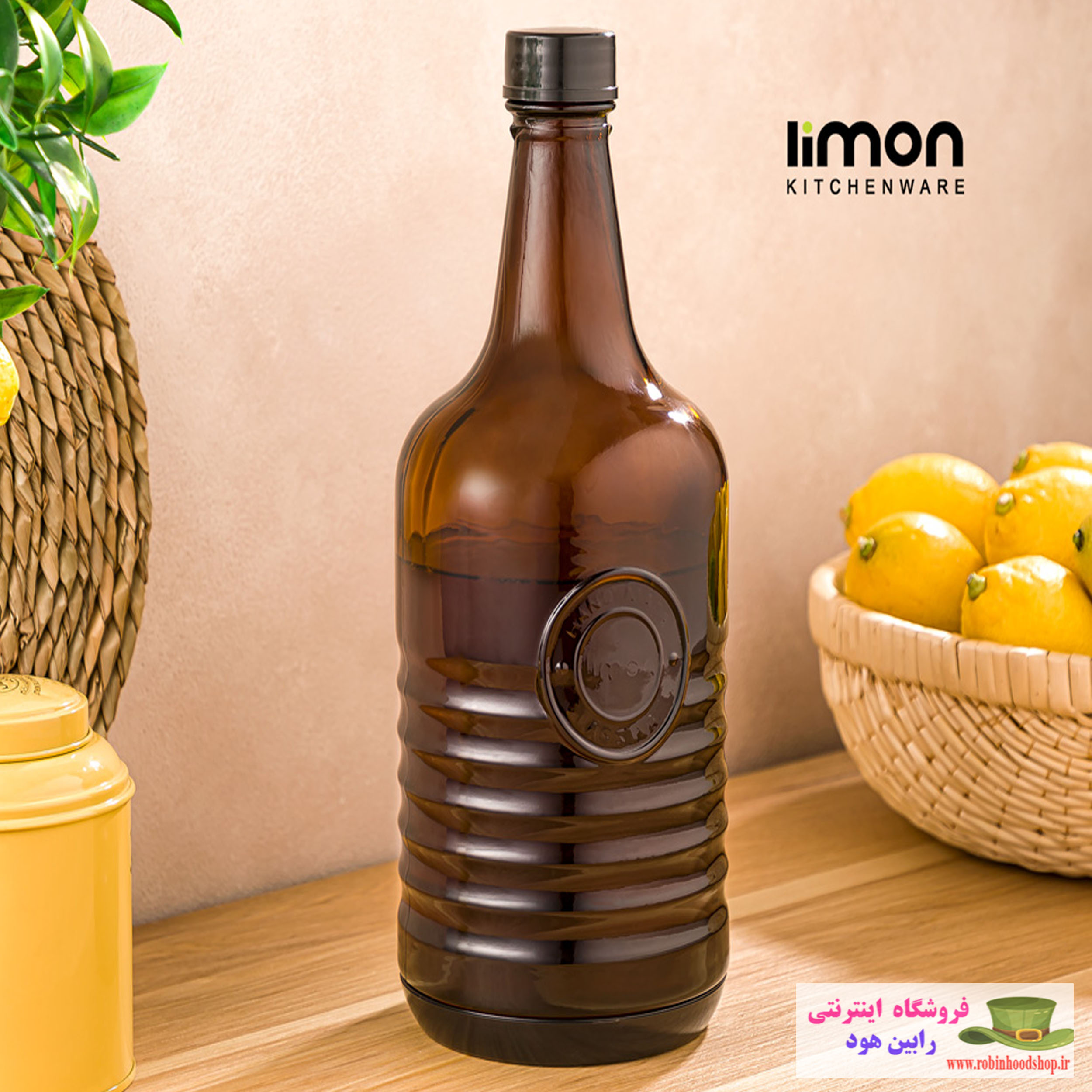 بطری روستیک قهوه ای 1.5 لیتر