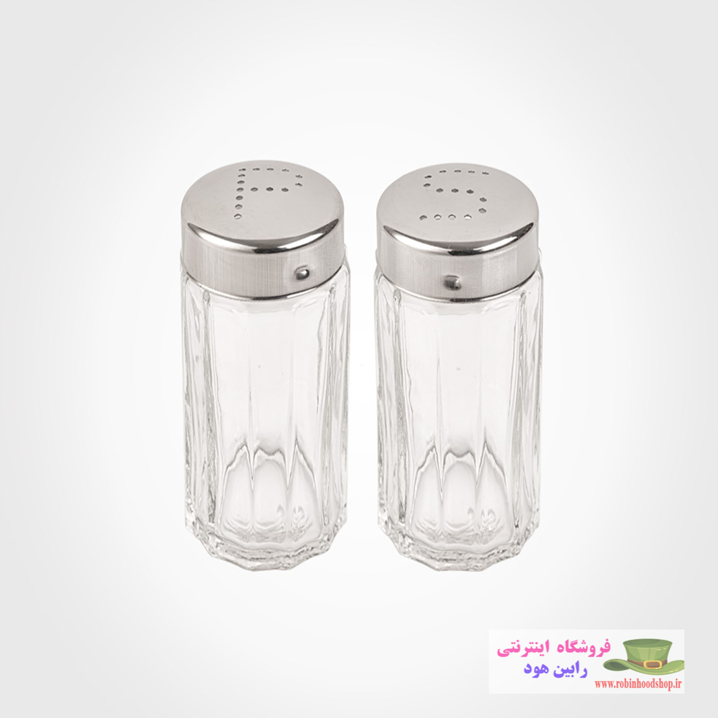 نمکپاش شیشه ای شیاردار - Image 2