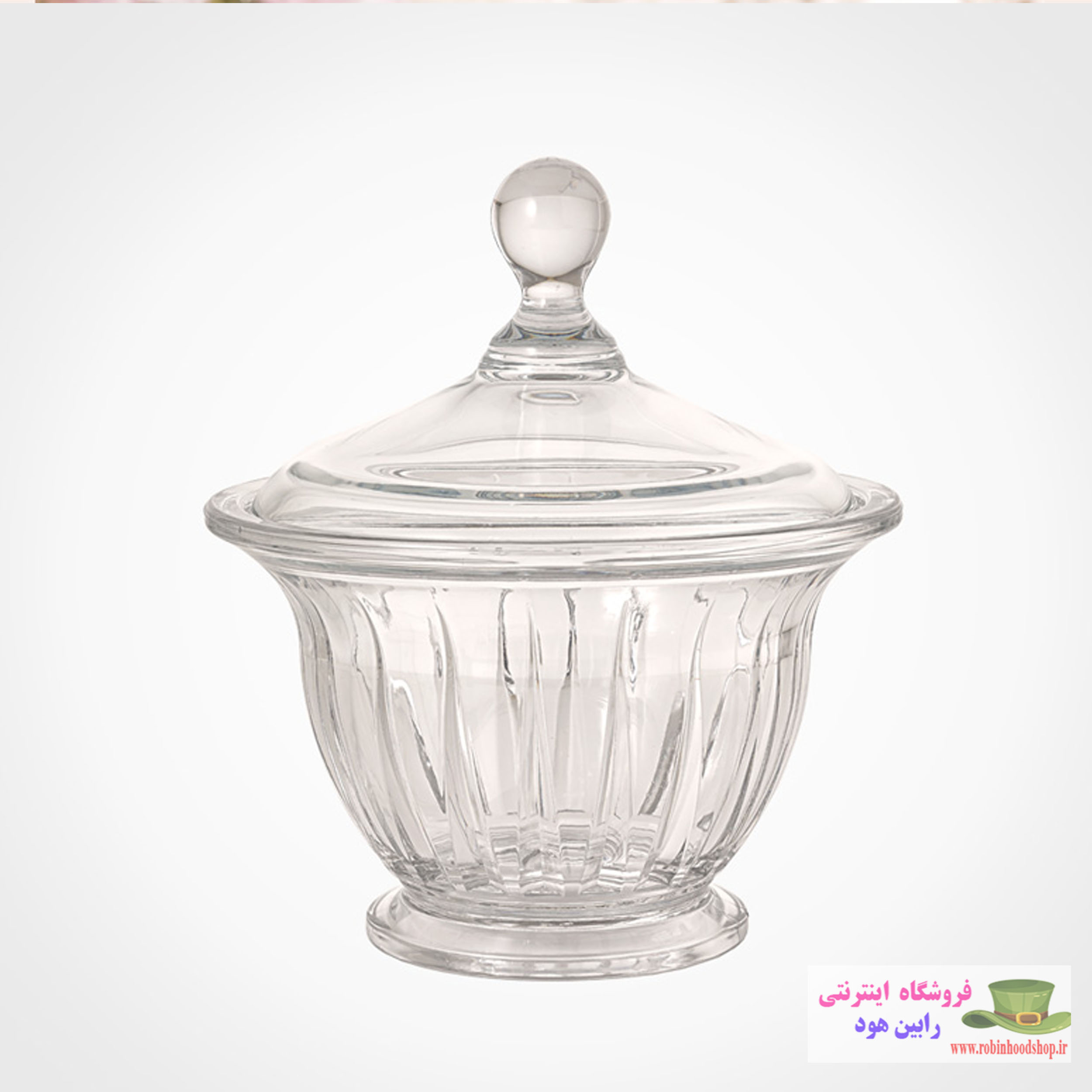 شکلات خوری گرد شیشه ای - Image 2