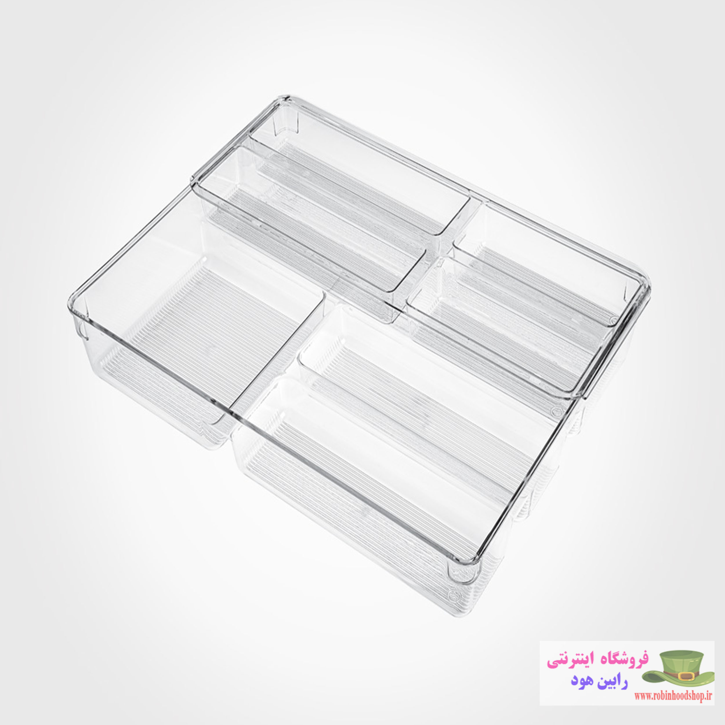 جا قاشقی شفاف 2 طبقه - Image 2