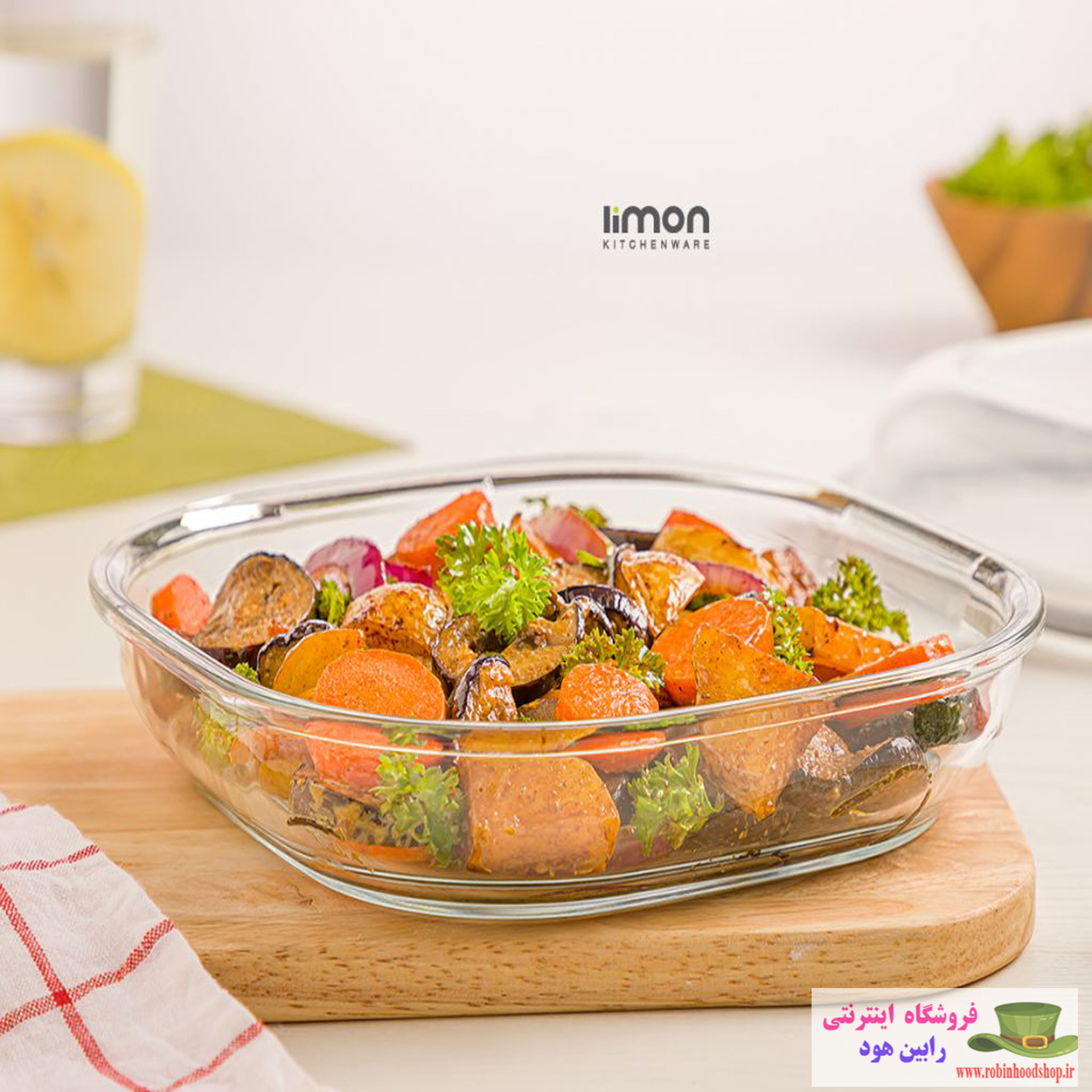 ظرف شیشه ای سرو و نگهداری دربدار 1.250 لیتر - Image 2