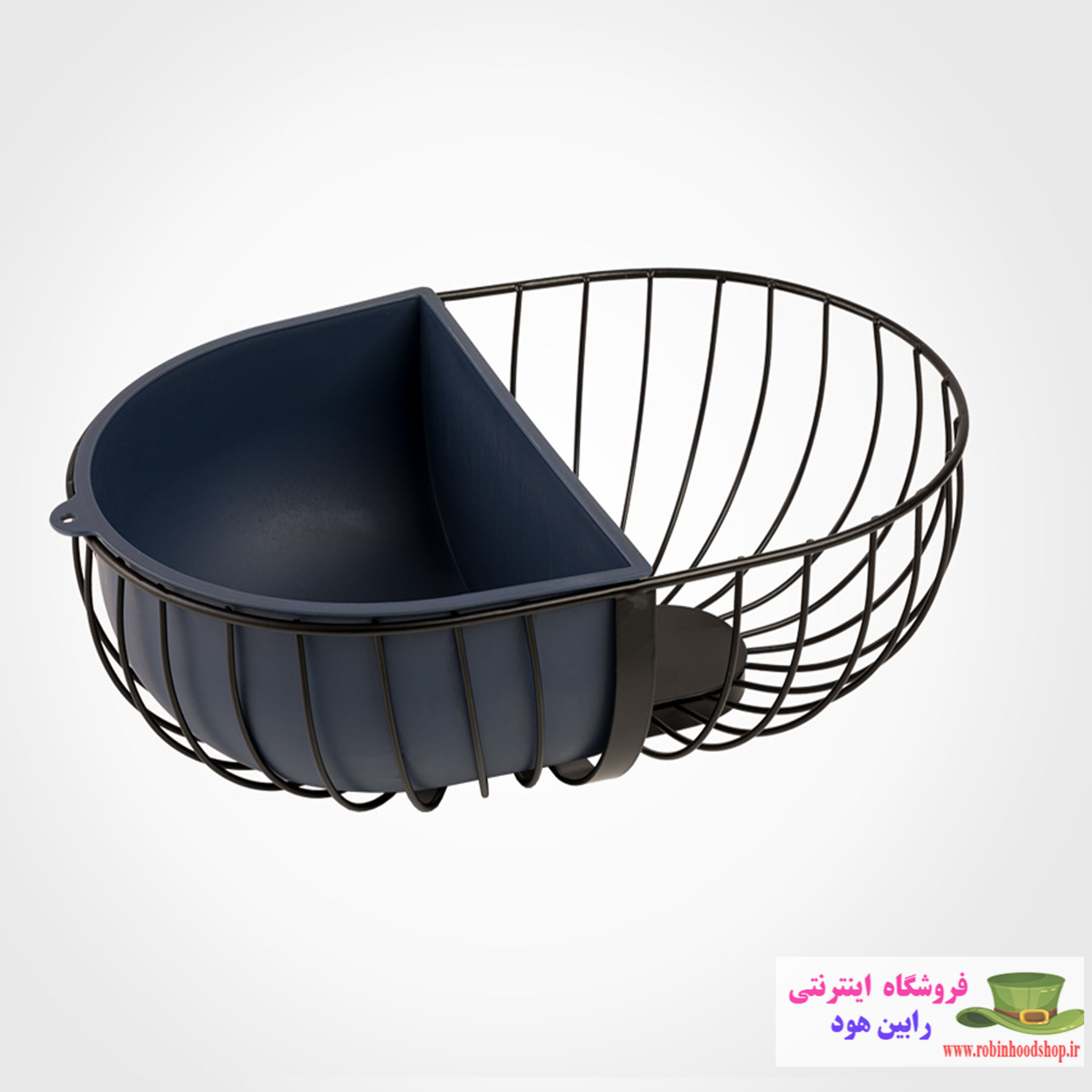 سبد میوه بیضی فلزی - Image 2