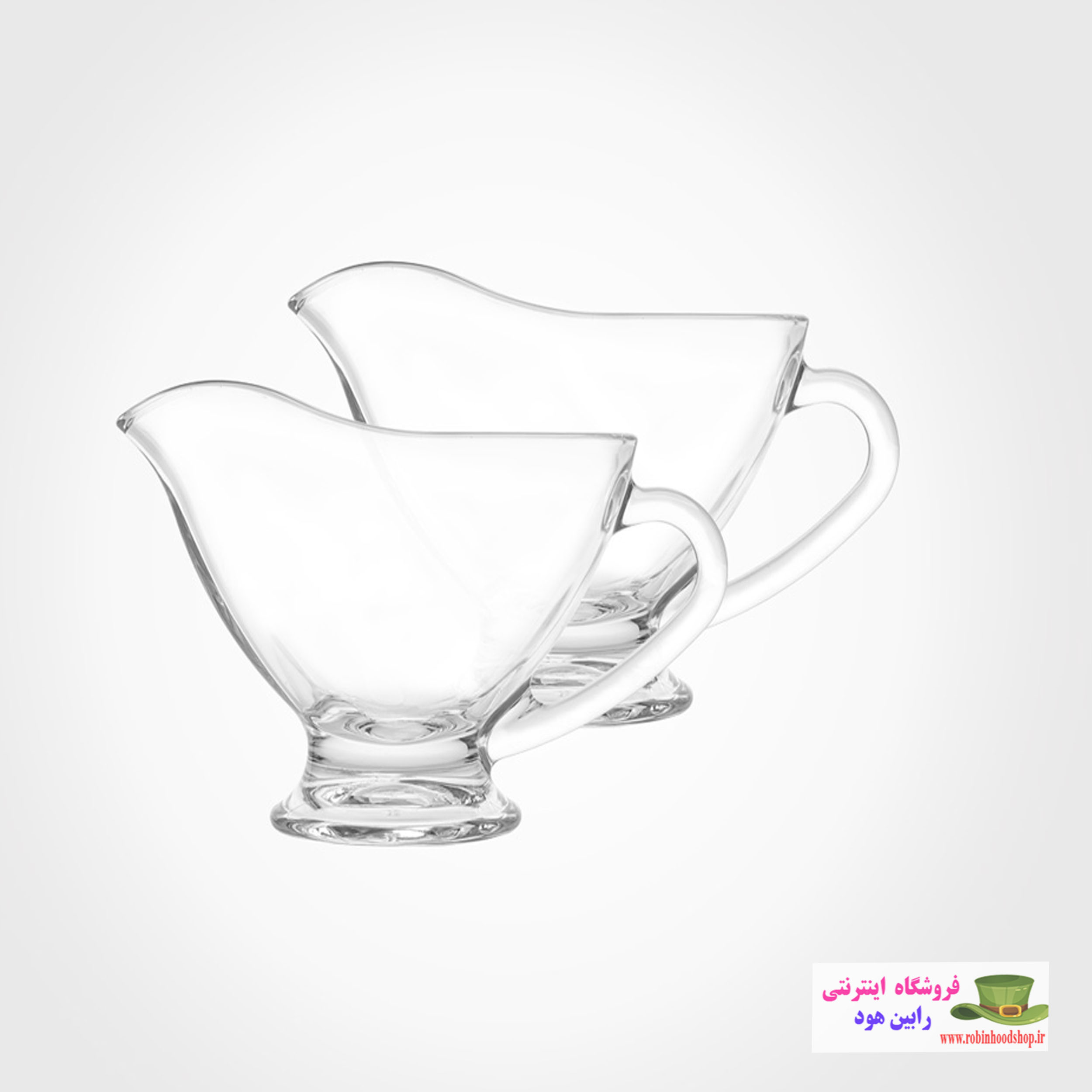 سس خوری شیشه ای دسته دار - Image 2