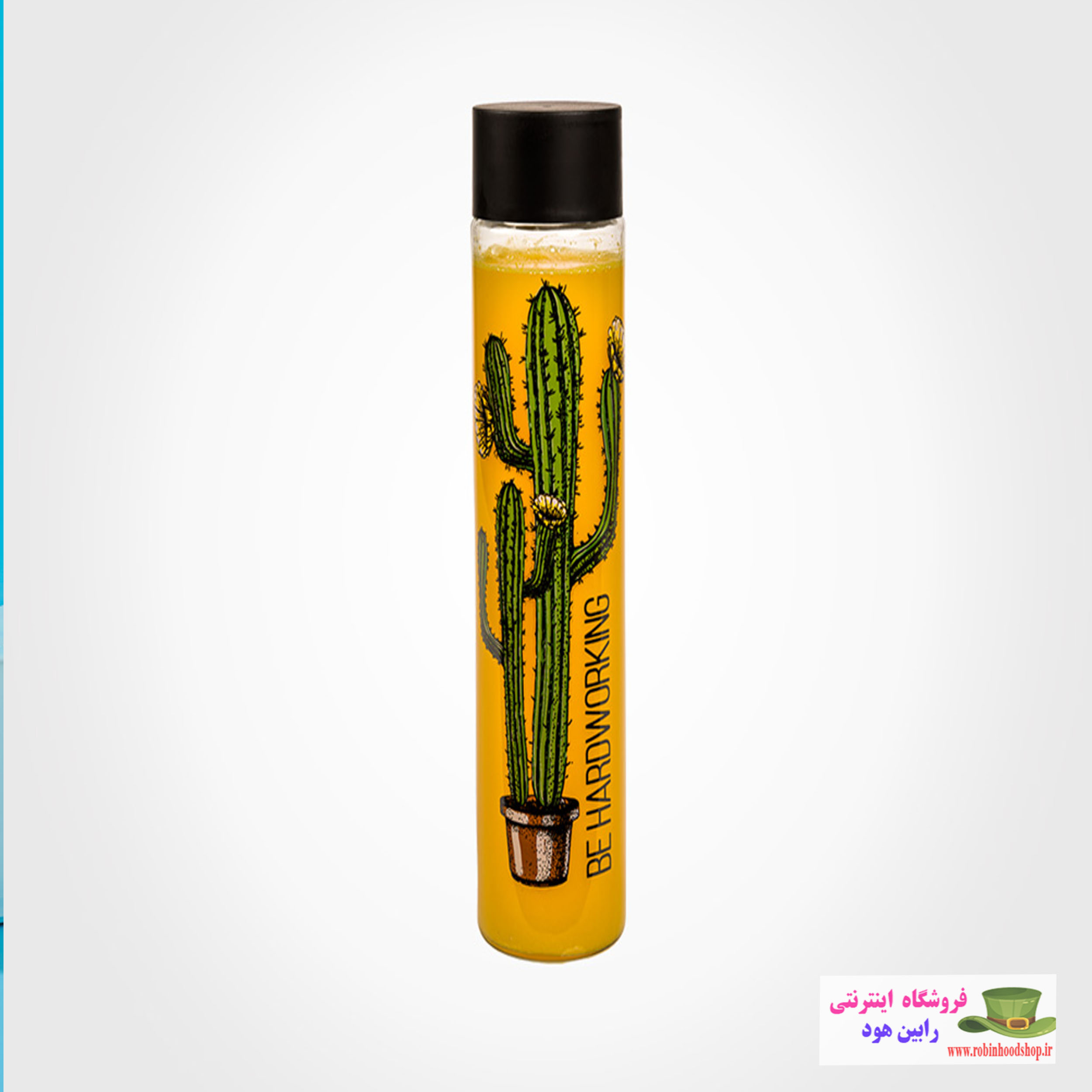 بطری آب استوانه ای بزرگ چاپدار - Image 2