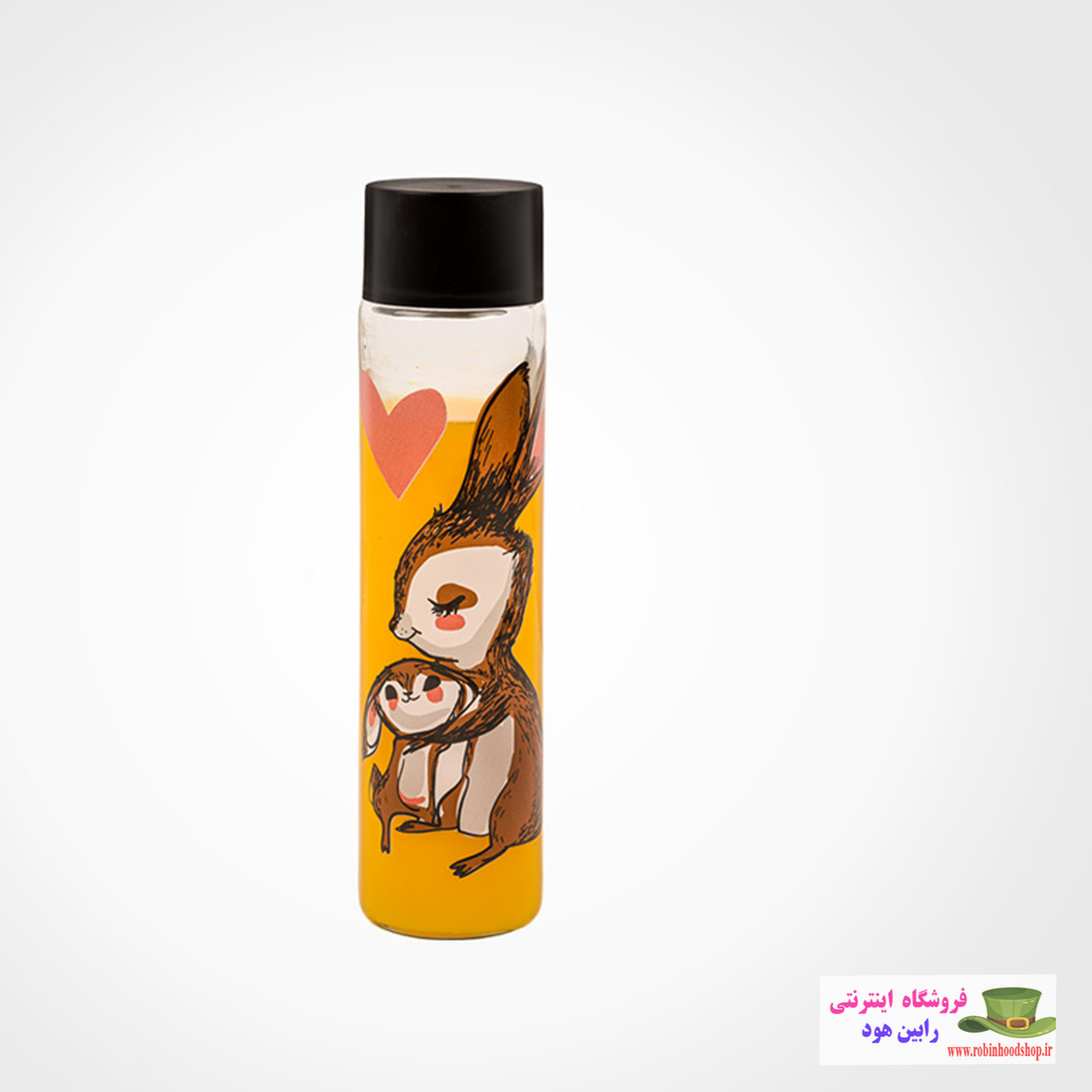 بطری آب استوانه ای کوچک چاپدار - Image 2