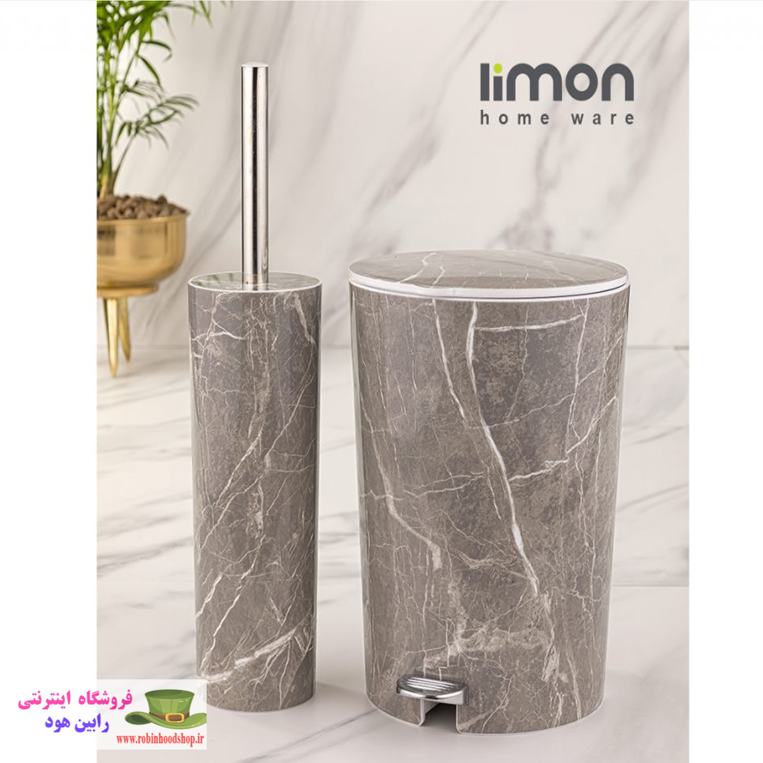 سطل و فرچه طرح ماربل - Image 2