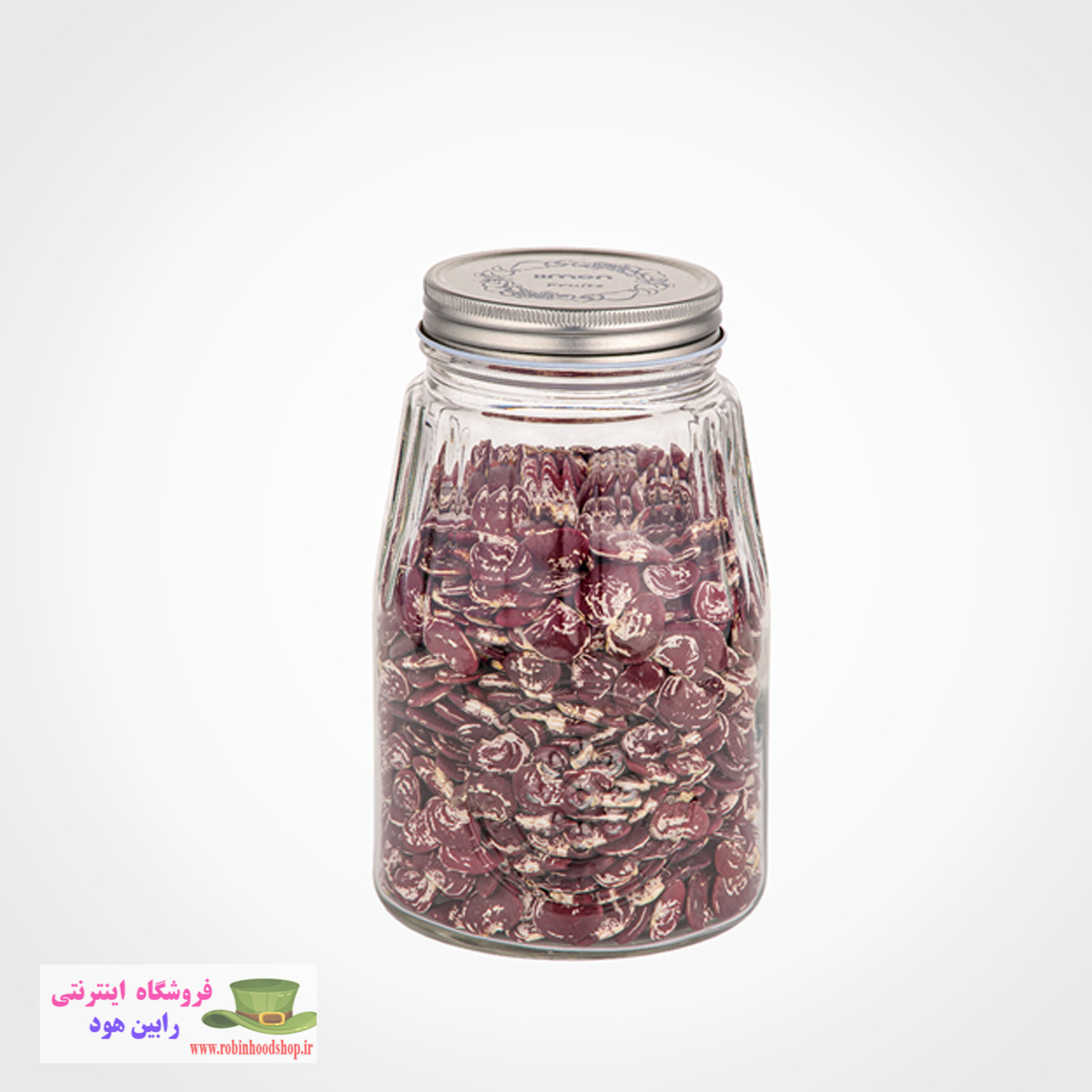 ظرف شیشه ای درب استیل سایز 2 - Image 3