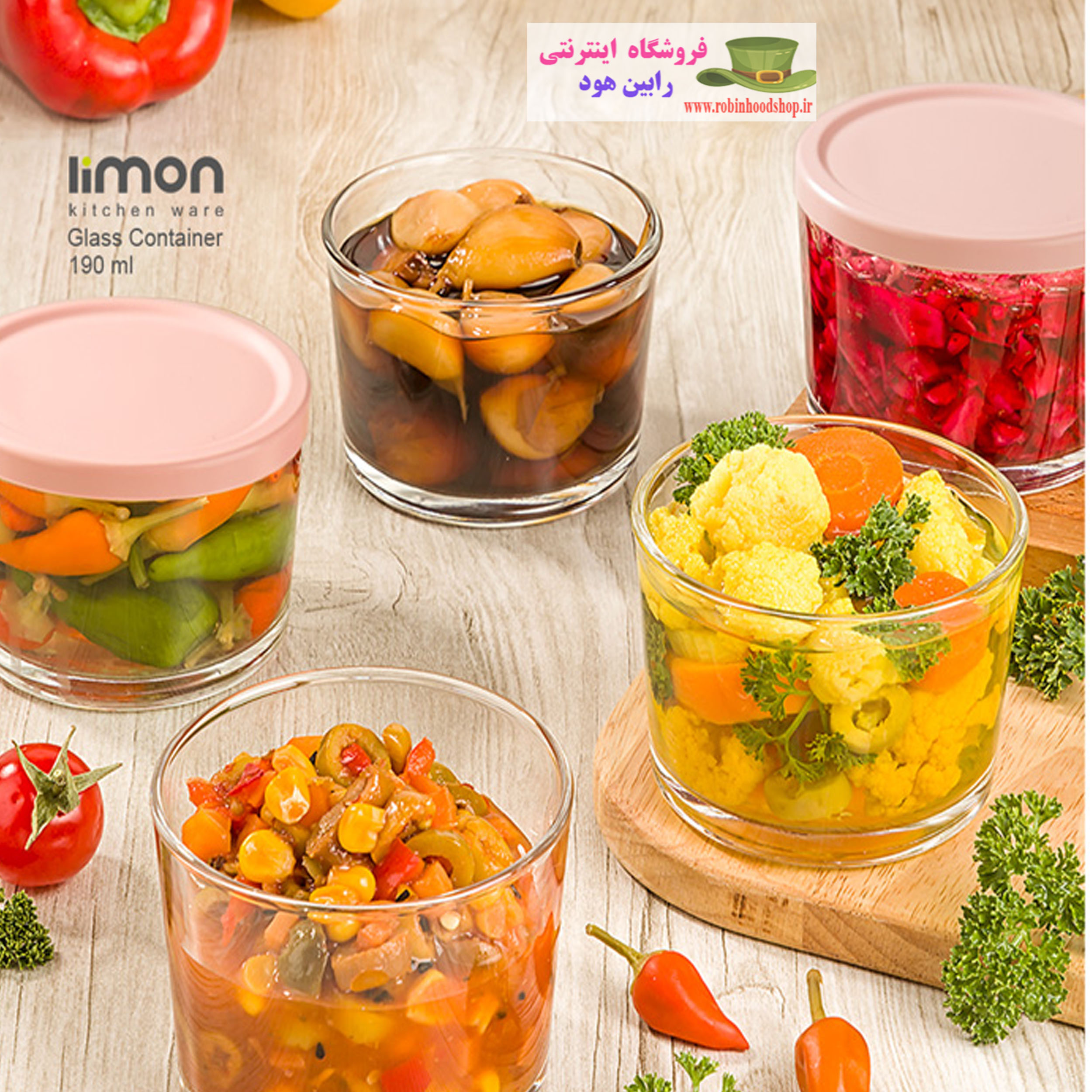 پیاله شیشه ای 190 میلی لیتر دربدار - Image 2