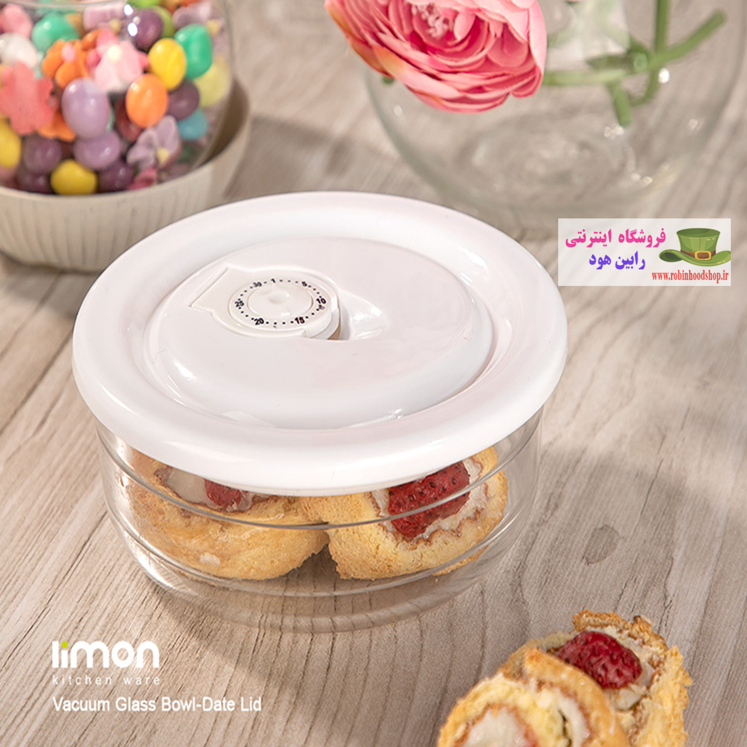 ظرف شیشه ای وکیومی تاریخ دار سایز 3 - Image 2