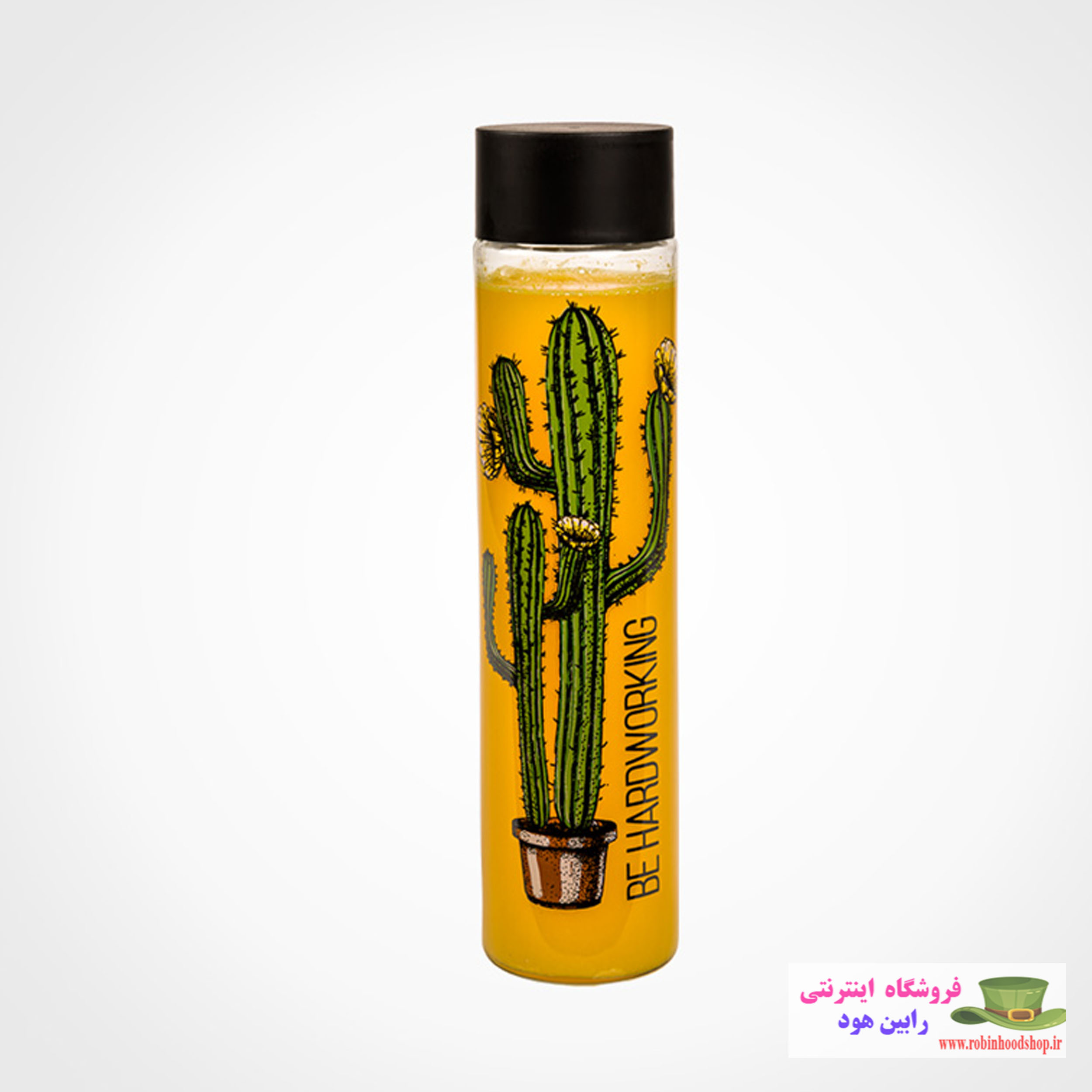 بطری آب استوانه ای بزرگ چاپدار - Image 2
