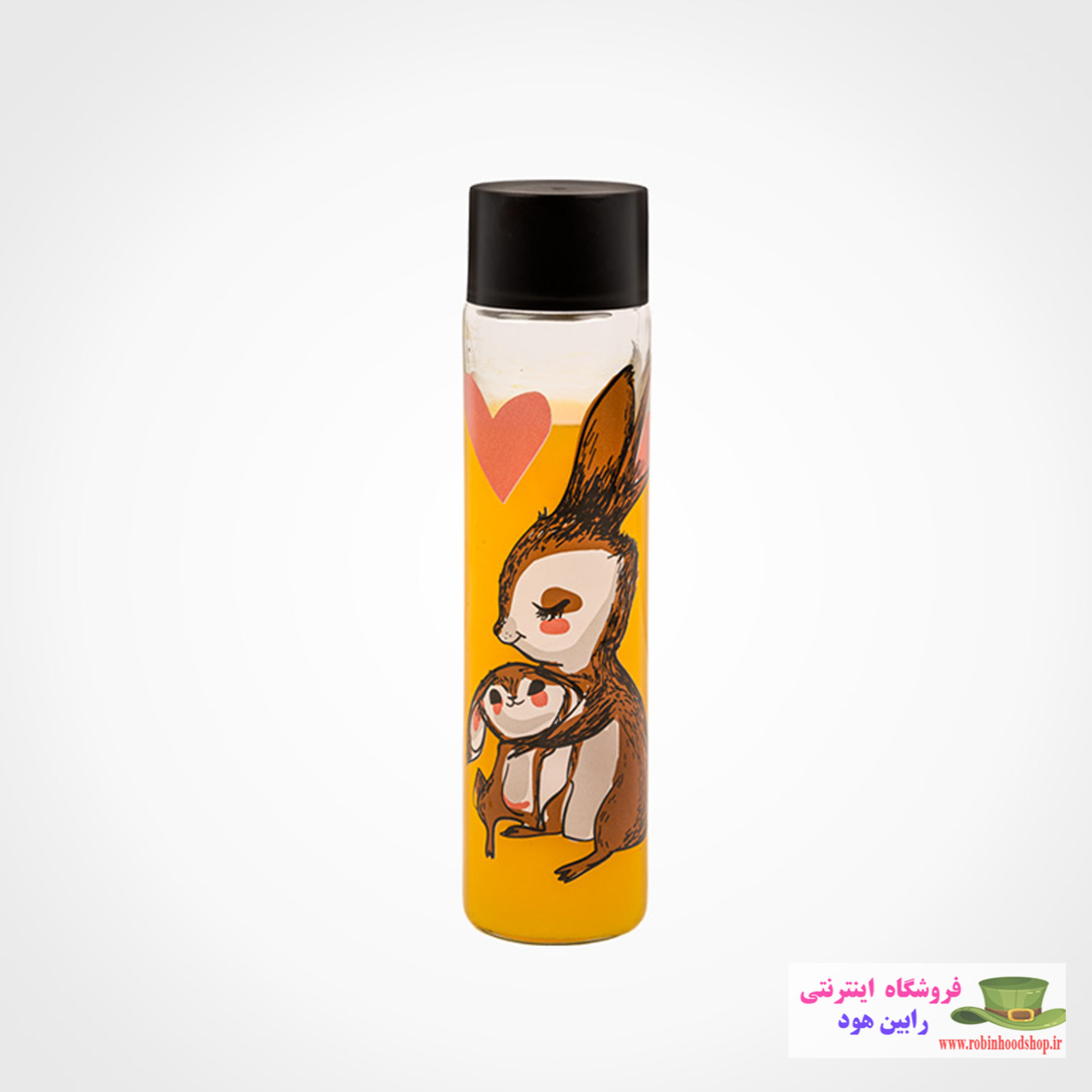 بطری آب استوانه ای کوچک چاپدار - Image 2