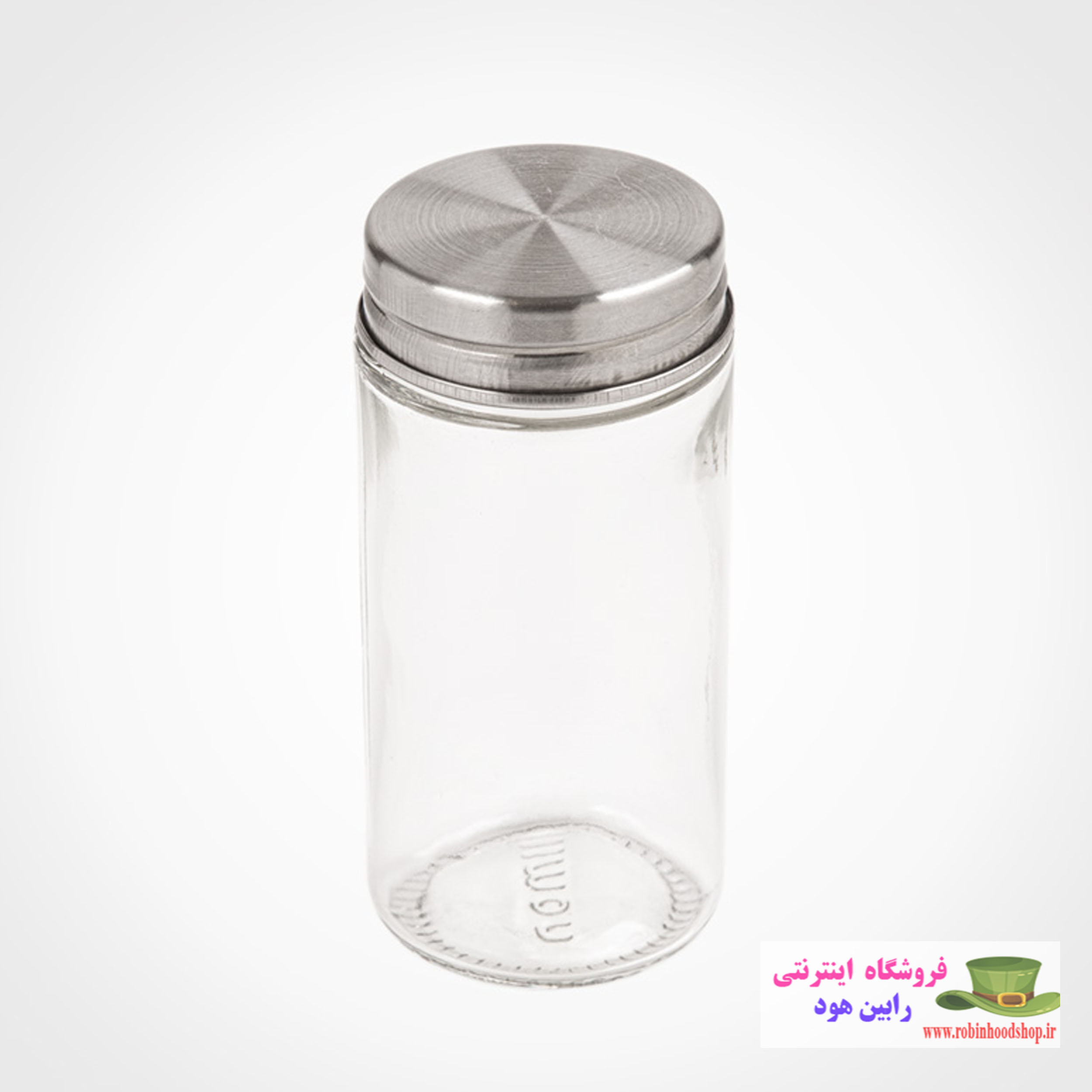 جا ادویه شیشه ای 100 میلی لیتر درب فلزی - Image 3
