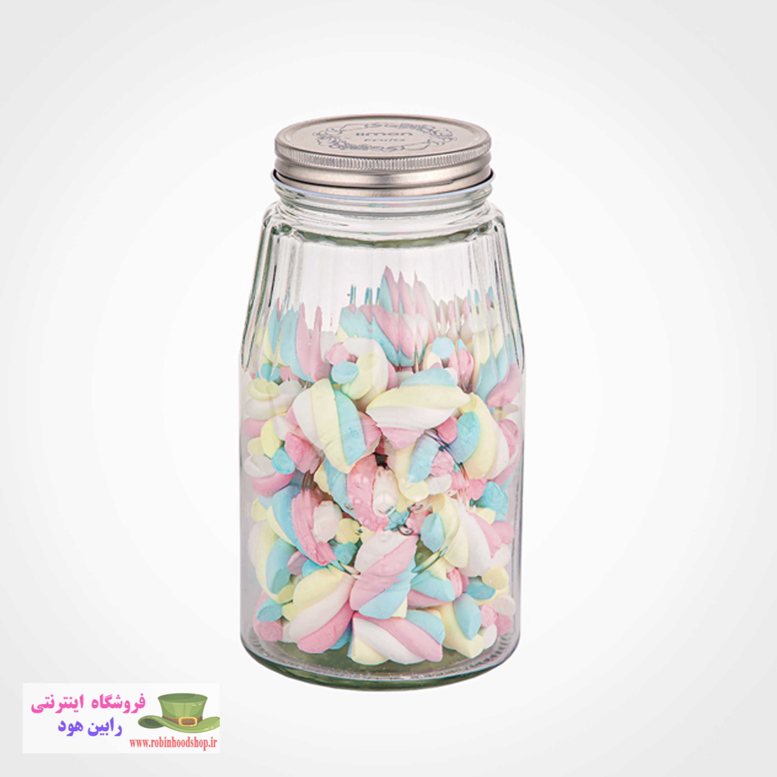 ظرف شیشه ای درب استیل سایز 1 - Image 2