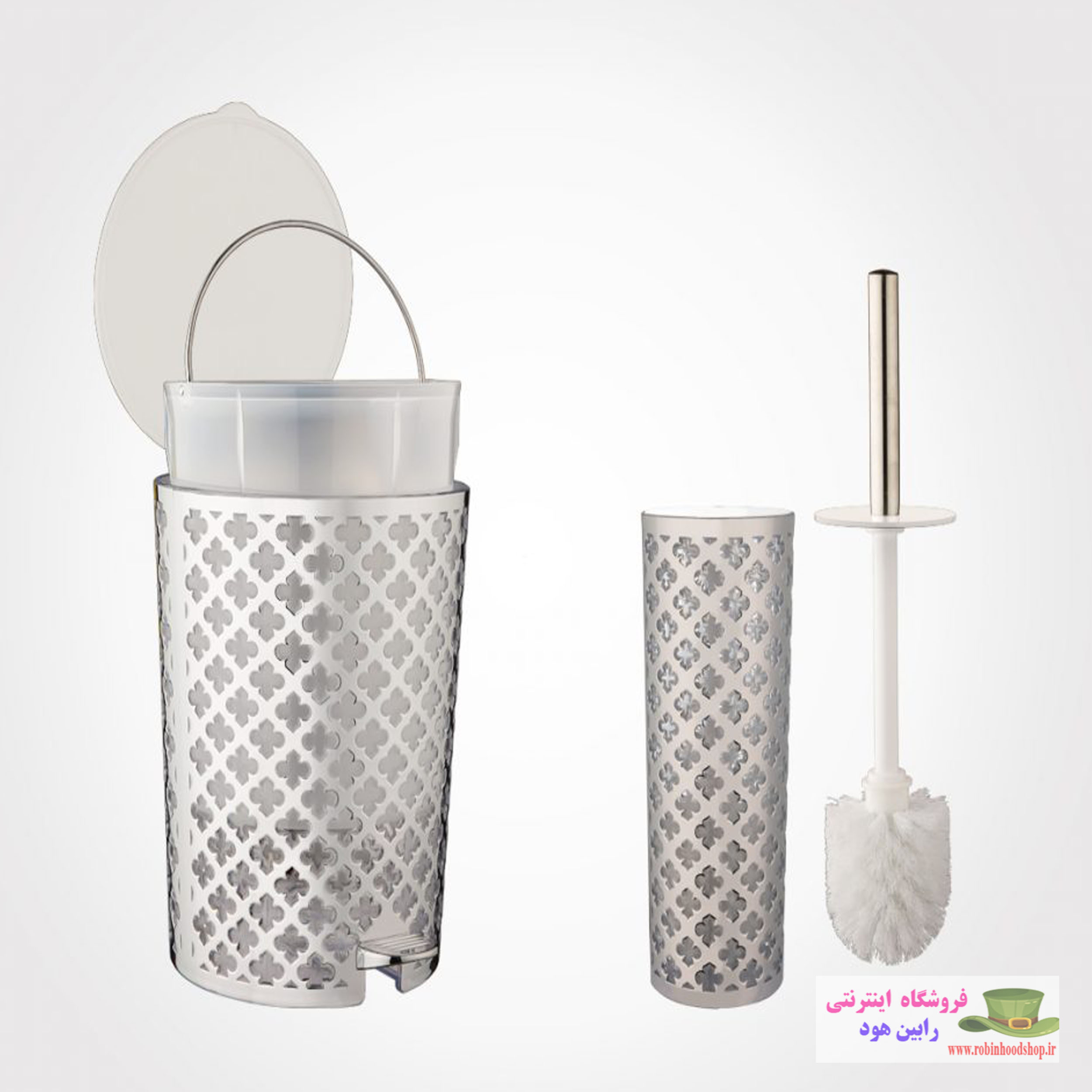 ست سرویس بهداشتی طرح گل (چاپ دار) - Image 3