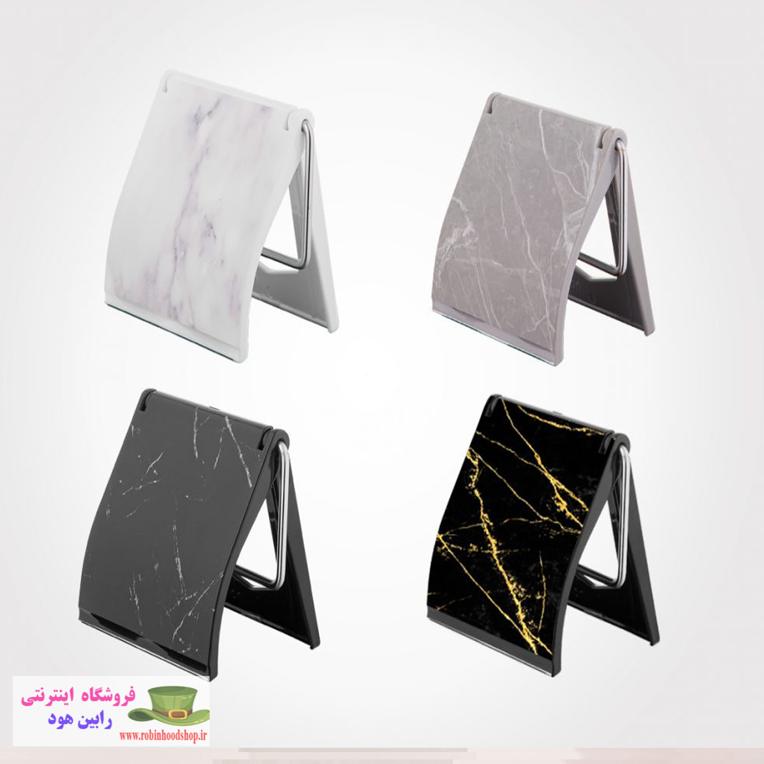 جا دستمال رولی دیواری کوچک طرح ماربل - Image 3