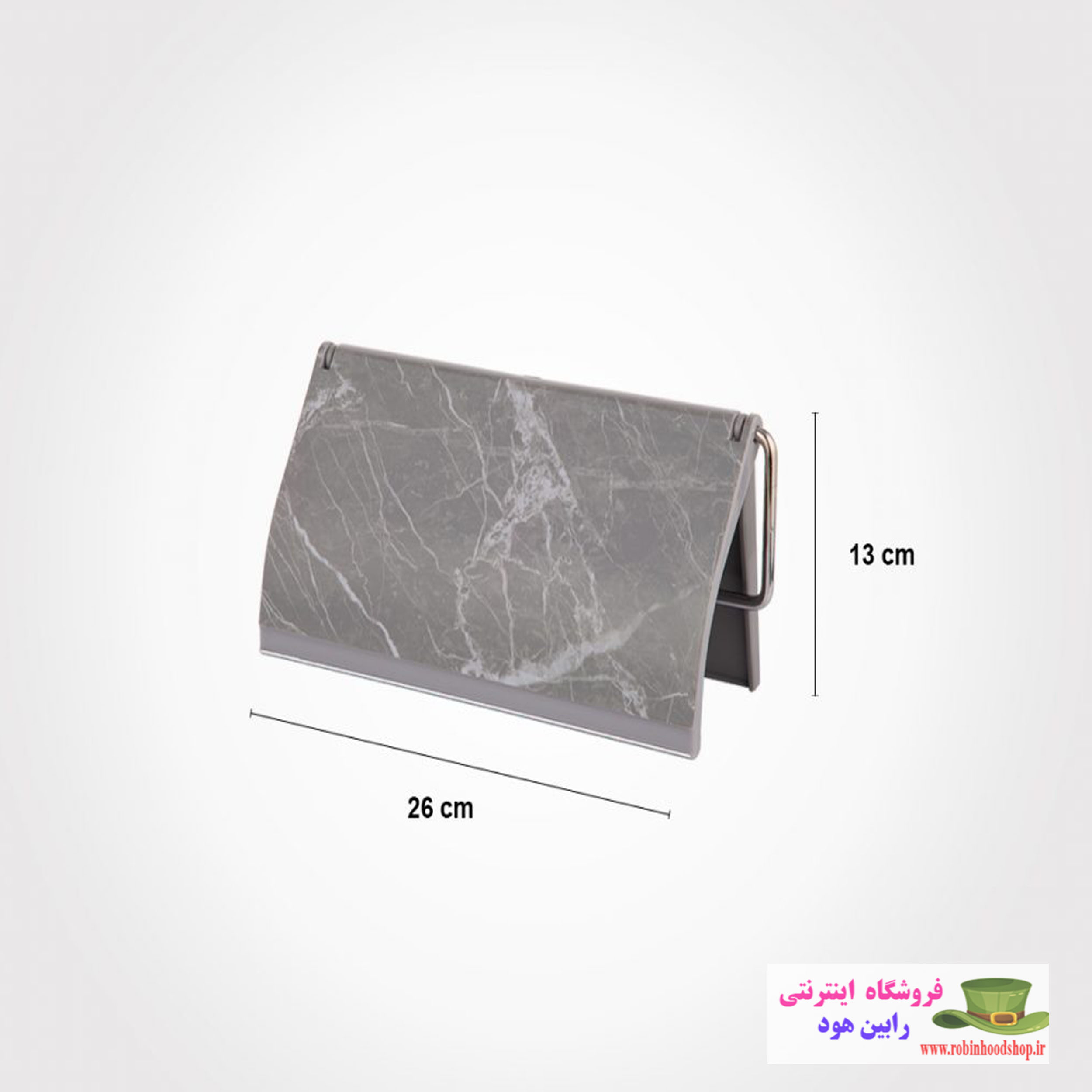 جا دستمال رولی دیواری کوچک طرح ماربل - Image 3