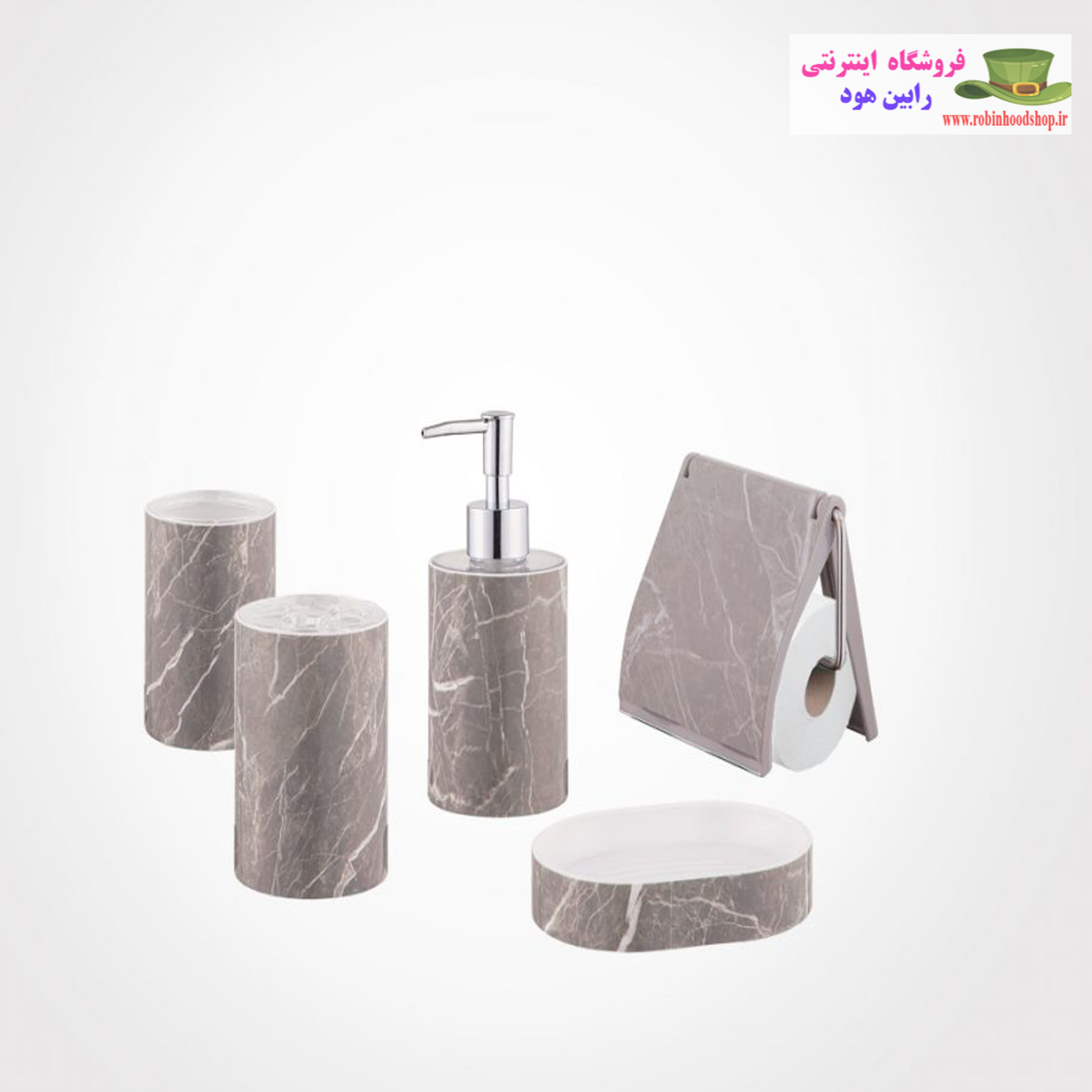 ست روشویی طرح ماربل - Image 3