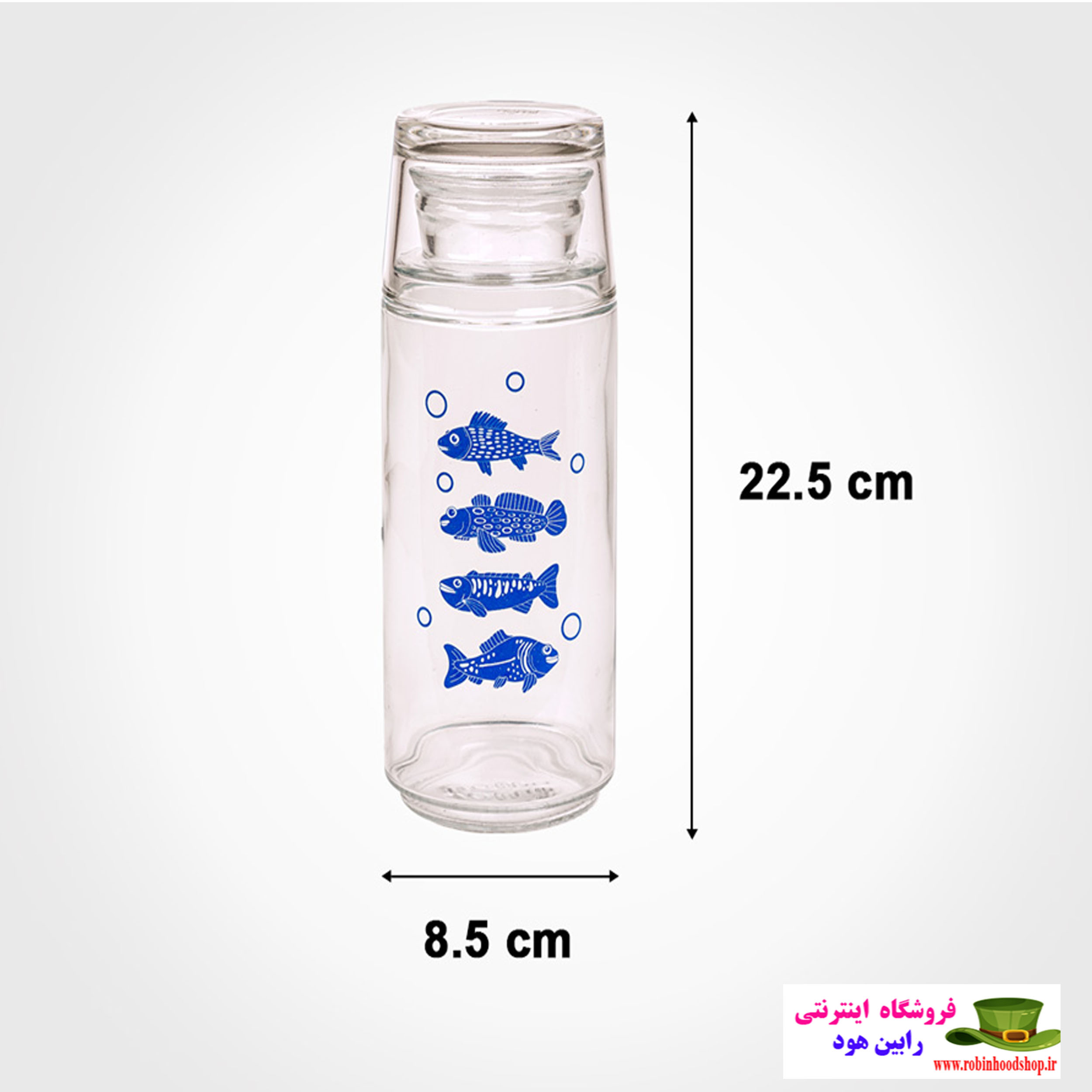 بطری و لیوان شب 800 میلی لیتر چاپدار - Image 2
