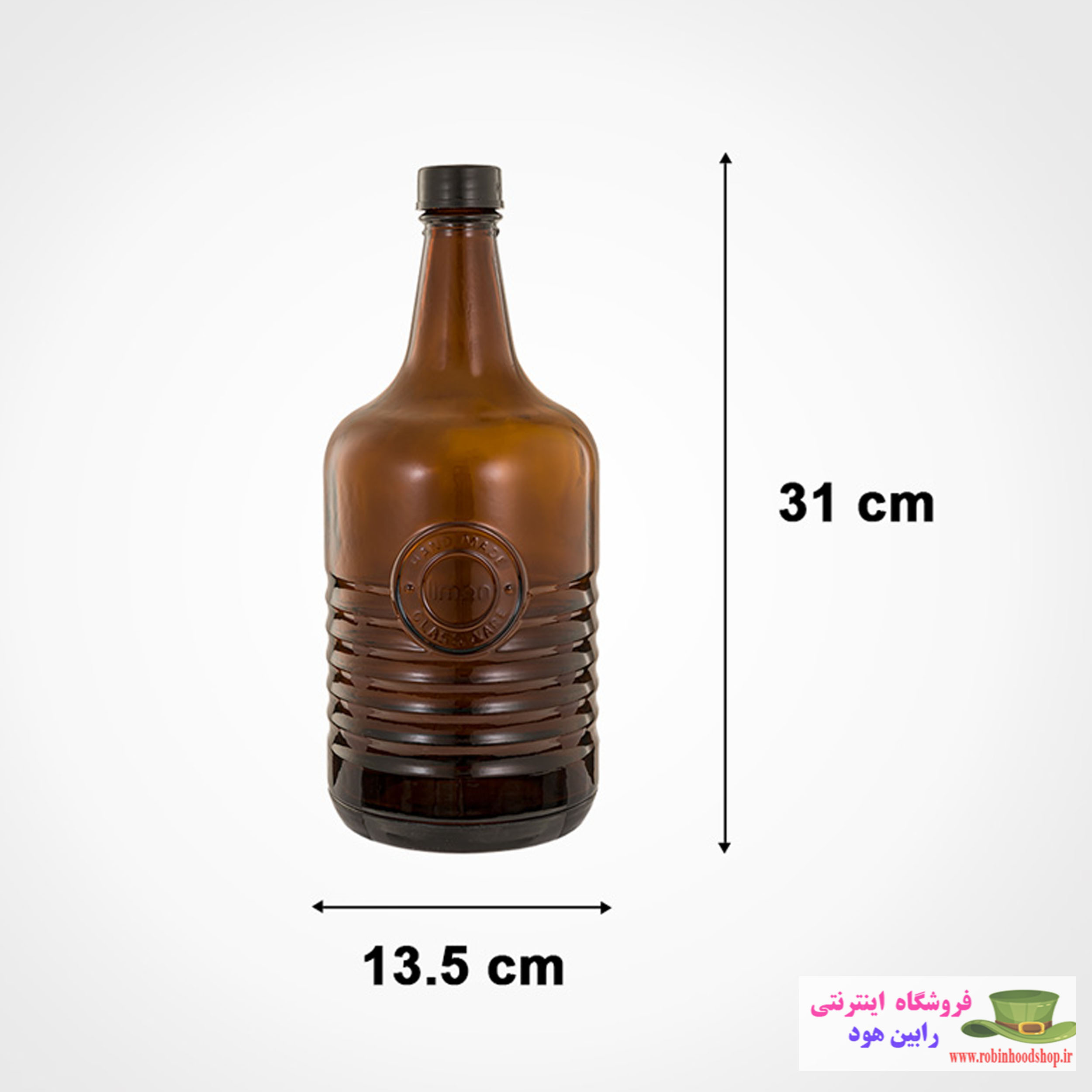 بطری روستیک قهوه ای 2 لیتر - Image 3