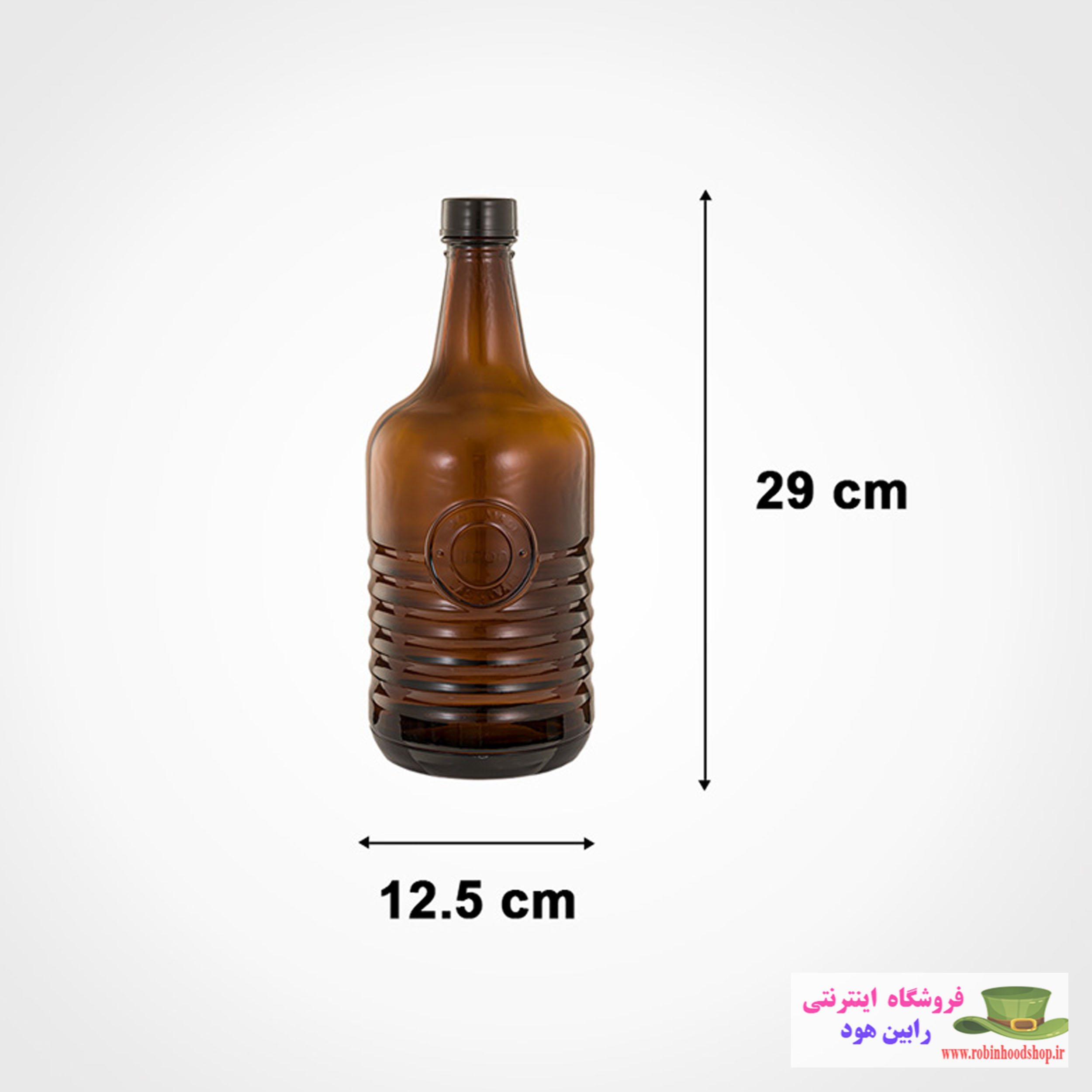 بطری روستیک قهوه ای 1.5 لیتر - Image 3