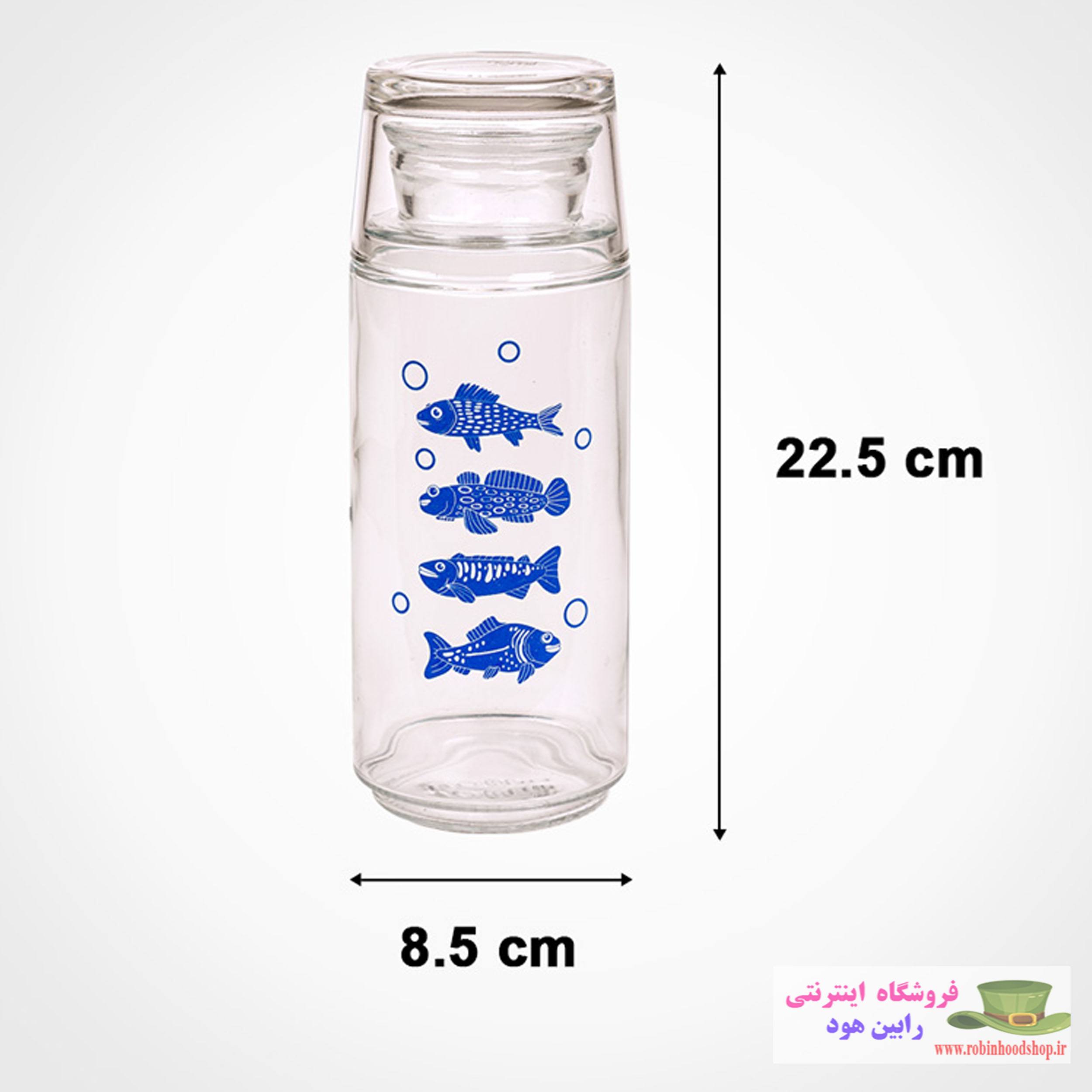 بطری و لیوان شب 800 میلی لیتر چاپدار - Image 3