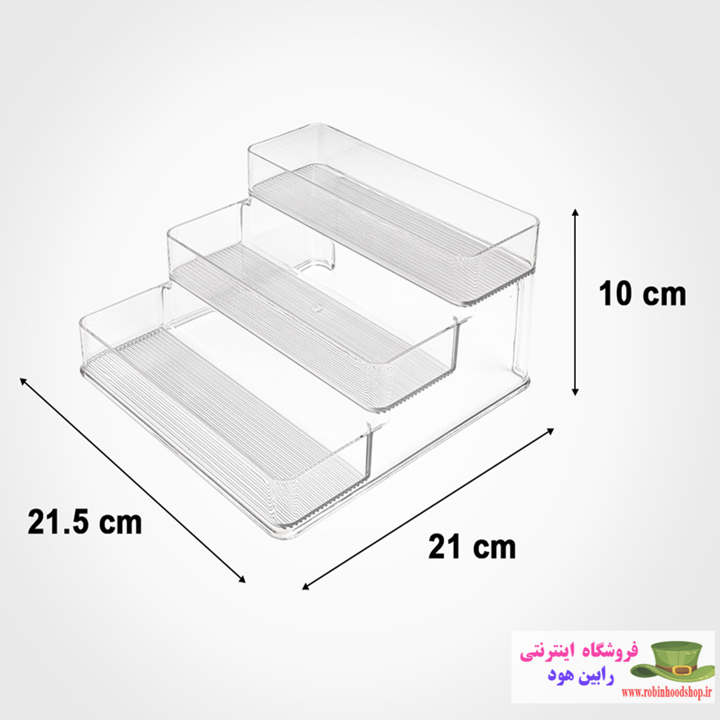 نظم دهنده رومیزی شفاف 3 پله - Image 2