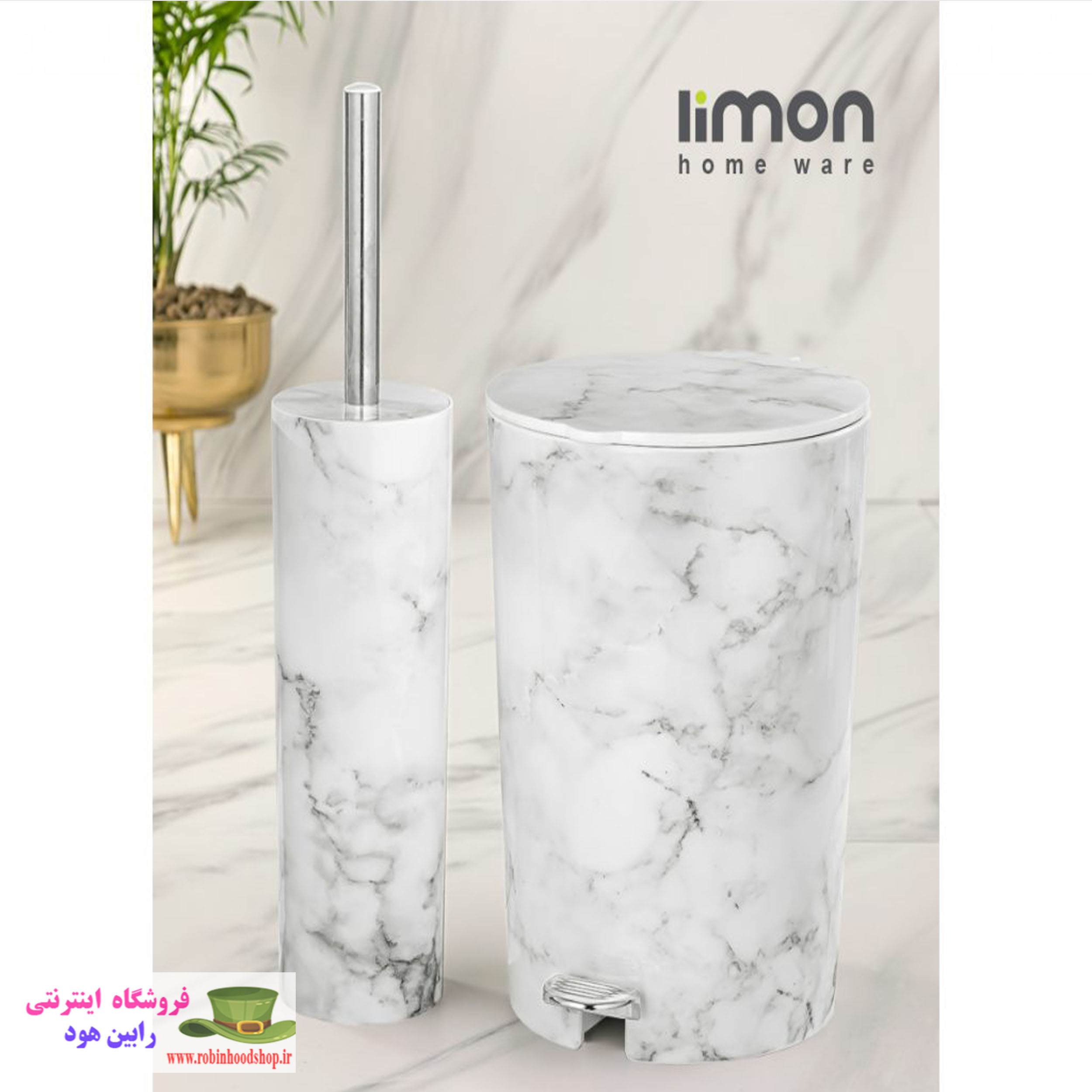 سطل و فرچه طرح ماربل - Image 4