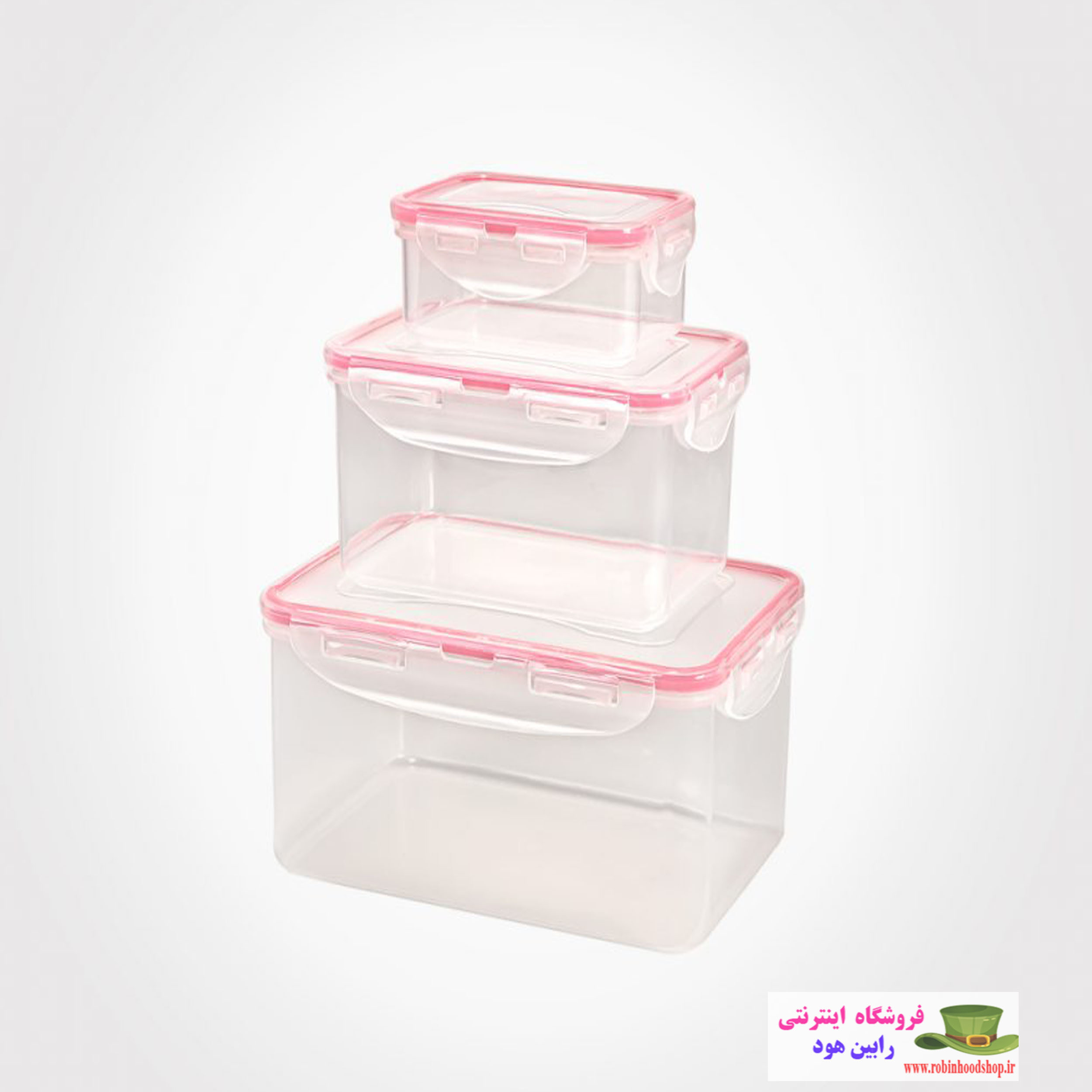 سرویس ظرف فریزری 6 پارچه مستطیل - Image 3