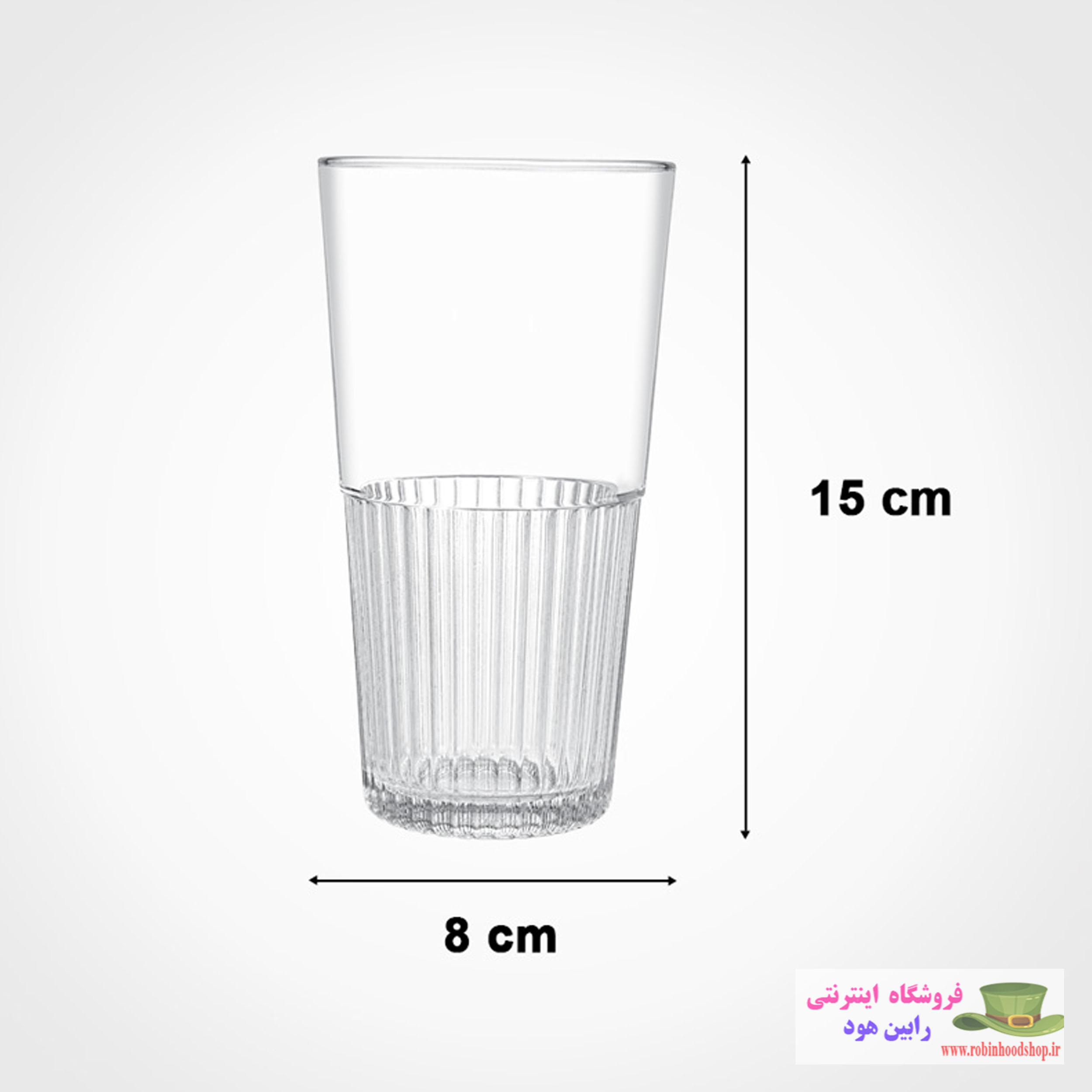 لیوان شیشه ای 410 سی سی - Image 3