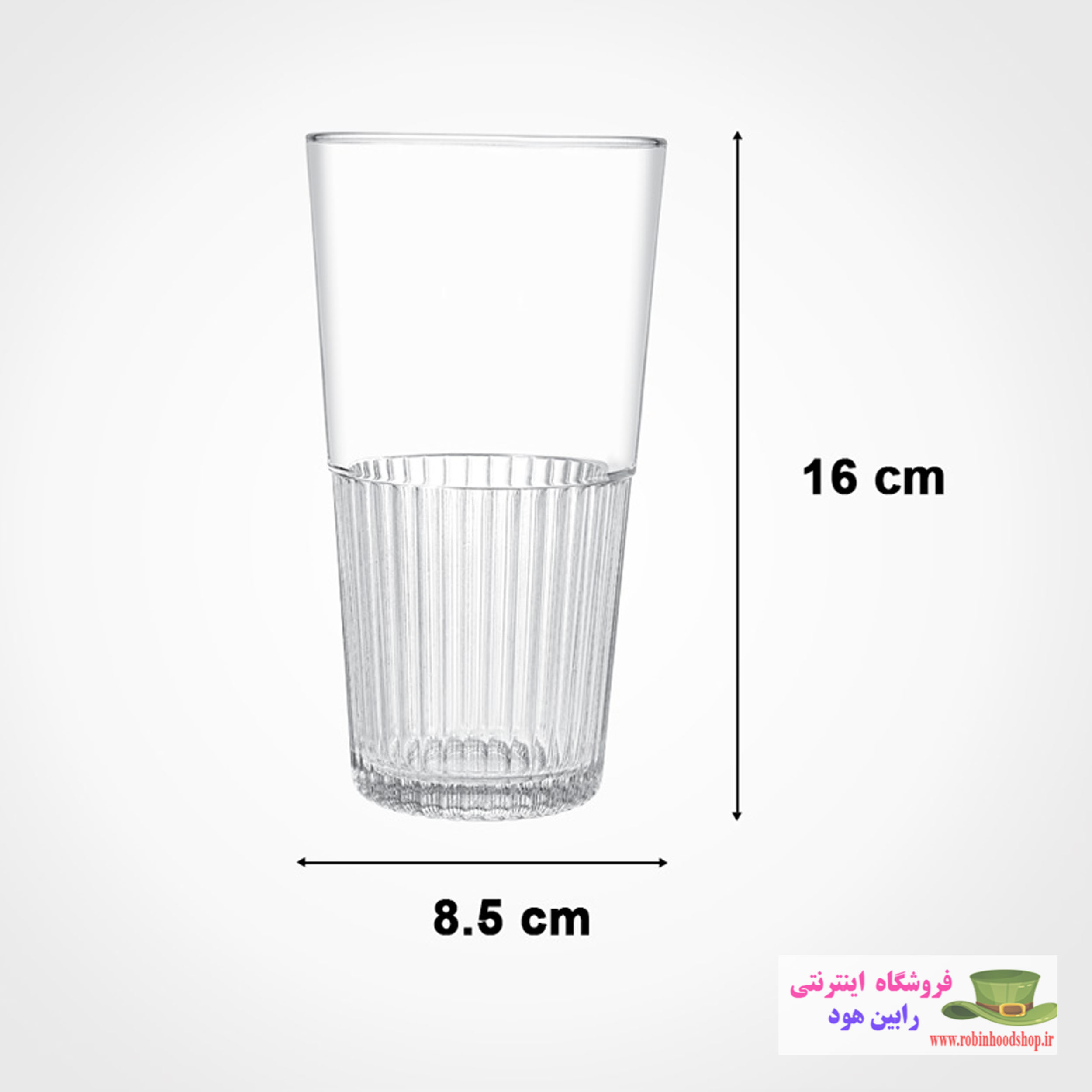 لیوان شیشه ای 500 سی سی - Image 3