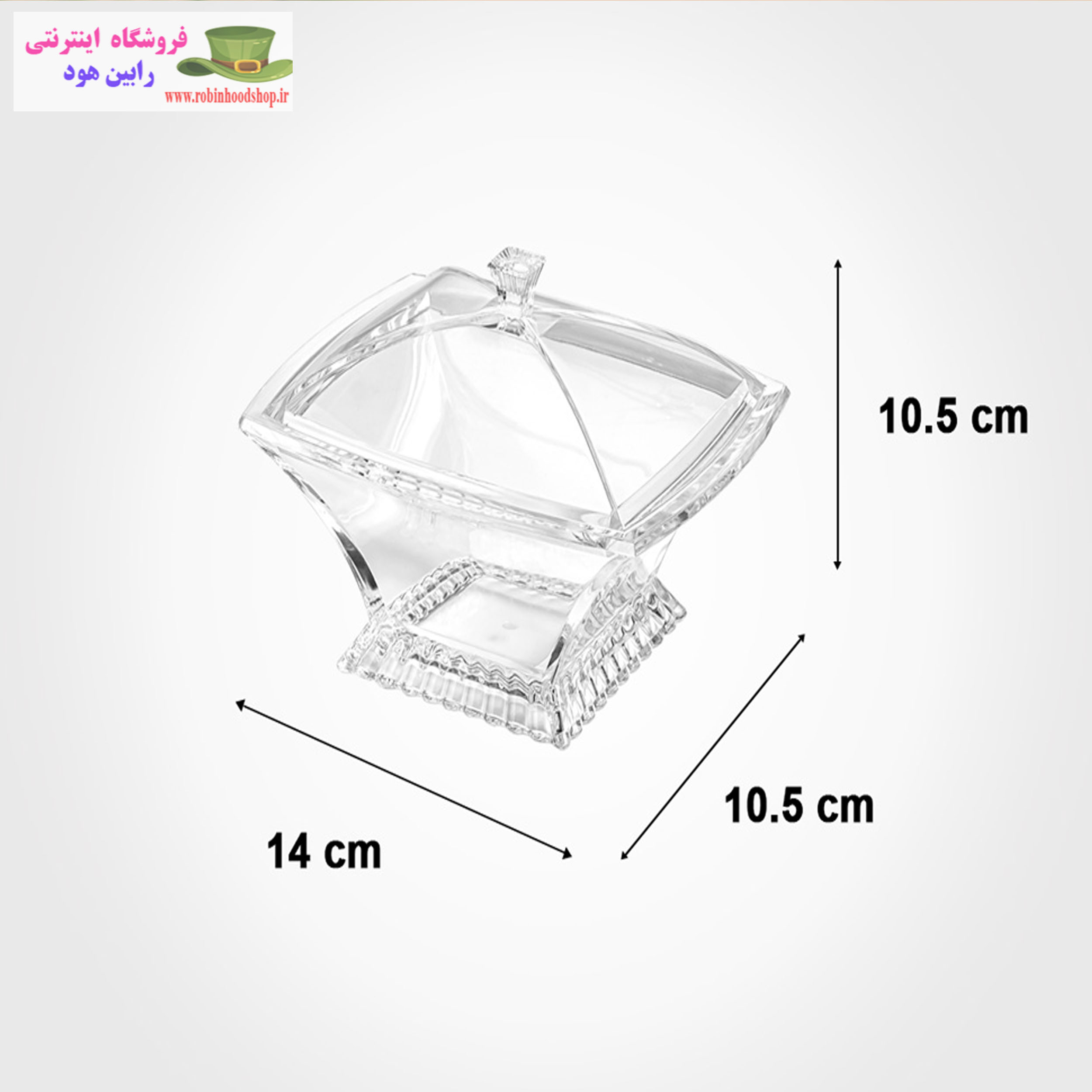 قندان چهارگوش اکرولیک - Image 3