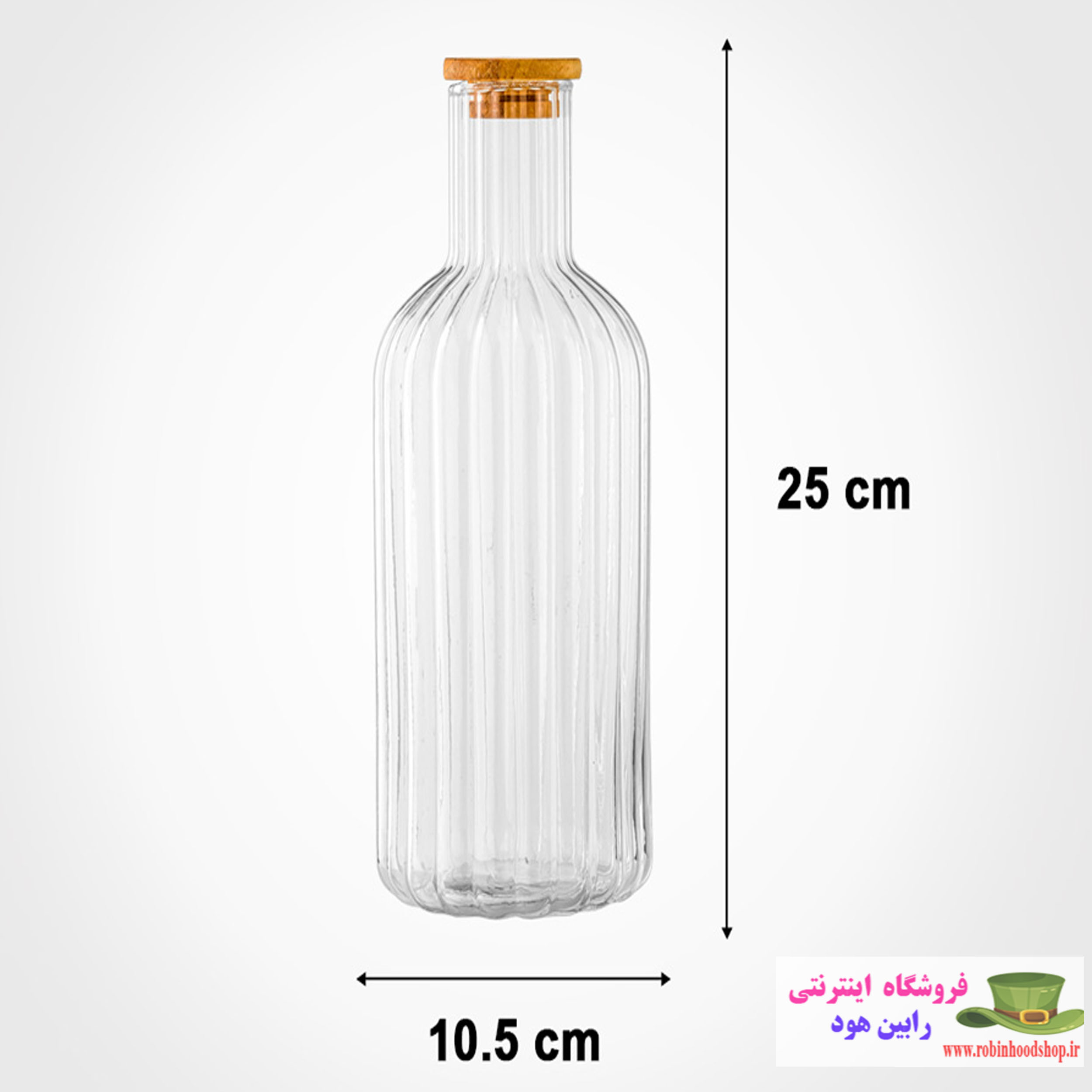 بطری 1.4 لیتر درب چوبی - Image 3