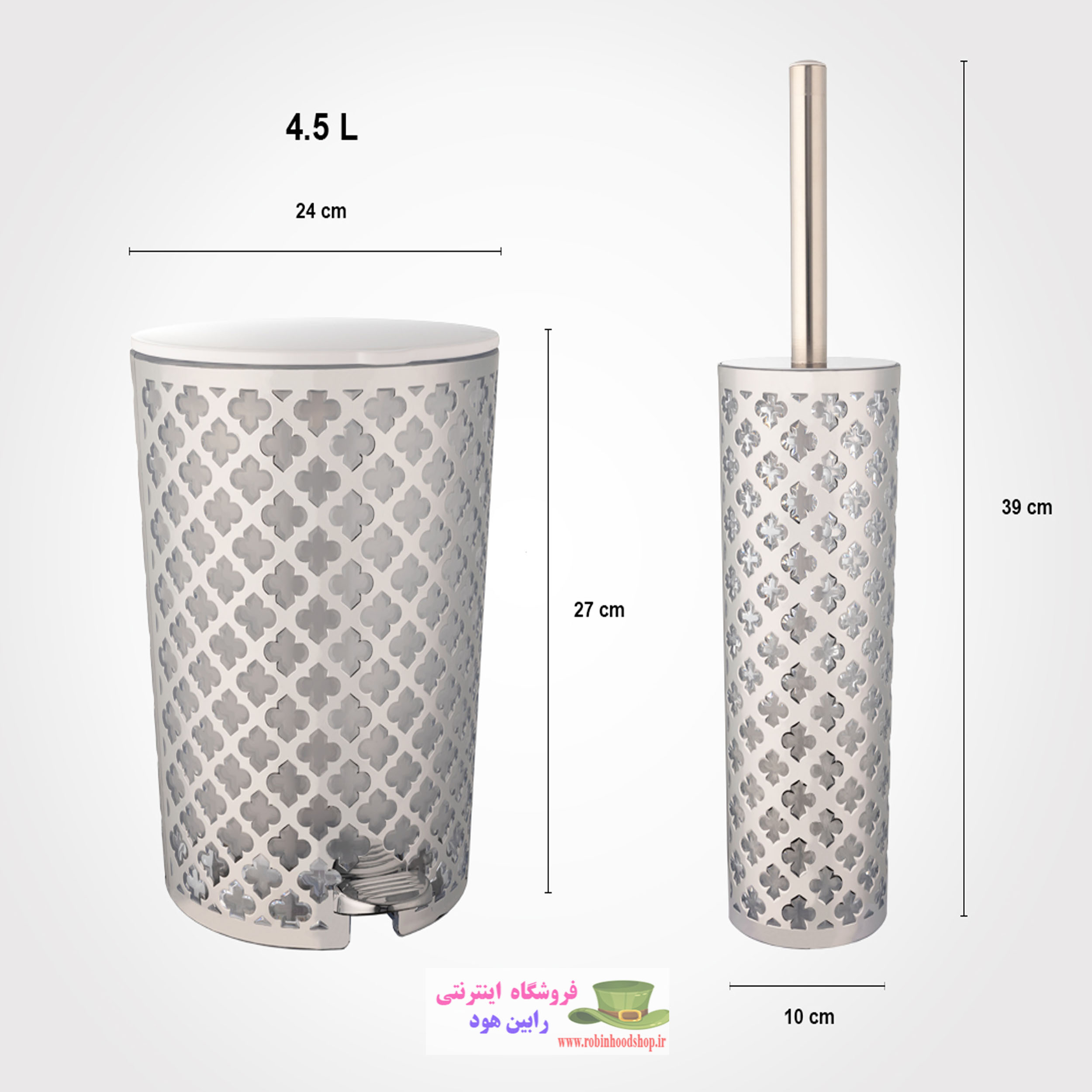 ست سرویس بهداشتی طرح گل (چاپ دار) - Image 5