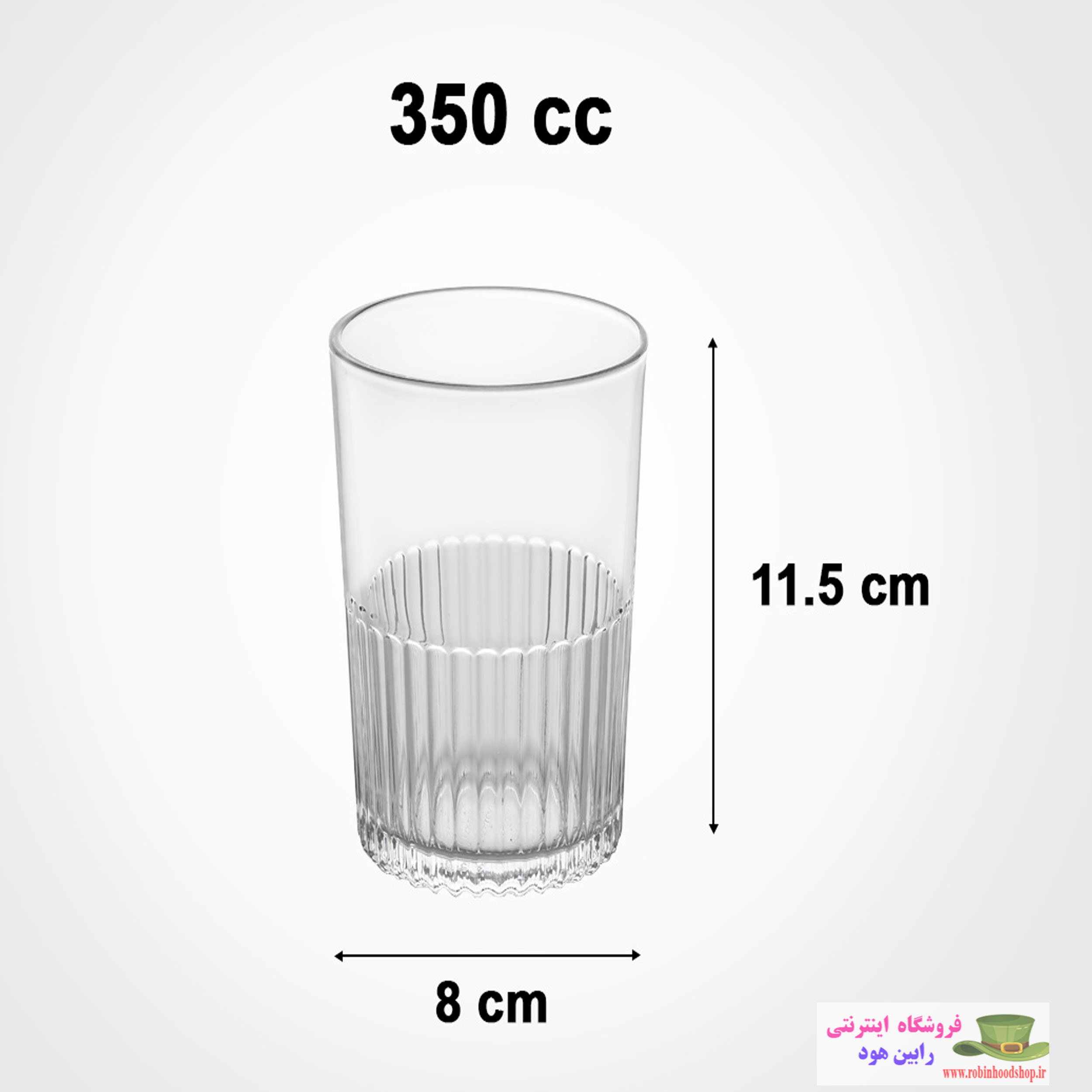 لیوان شیشه ای 6 عددی - Image 3