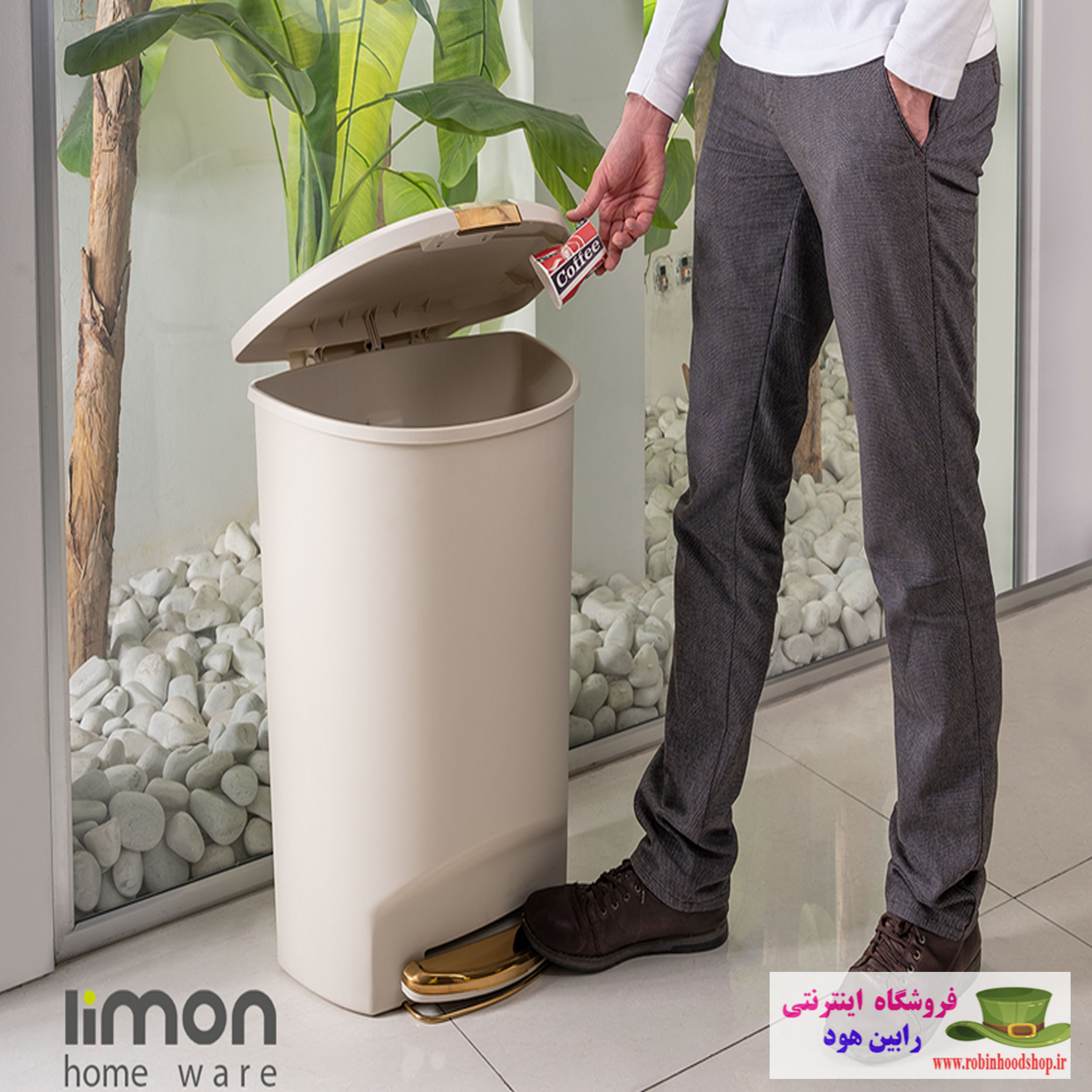 سطل پدالی 50 لیتری