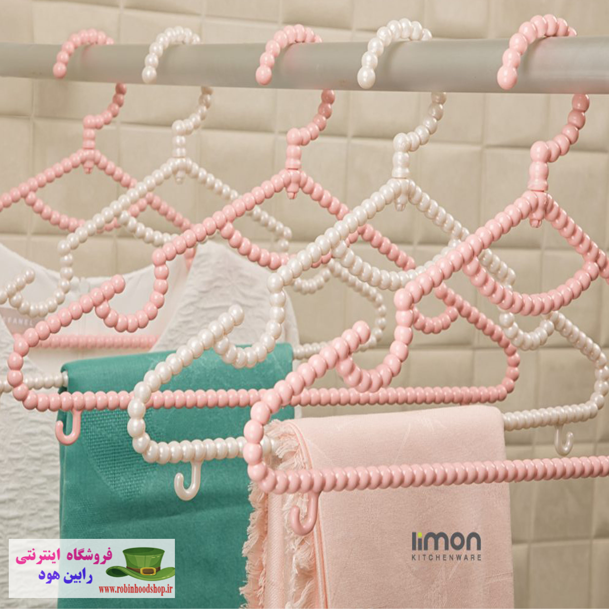 رخت آویز مروارید 4 عددی