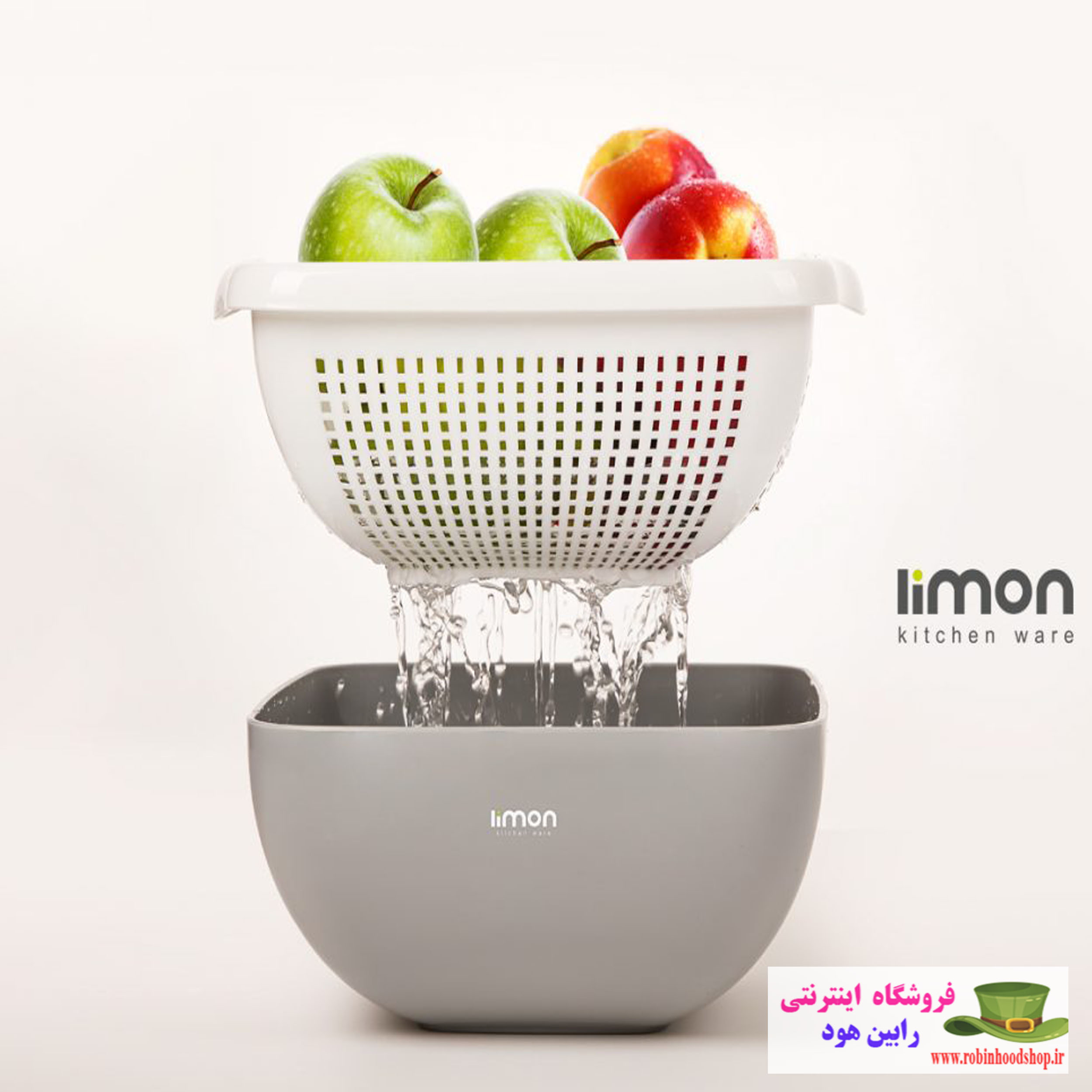 ست کاسه و آبکش چهارگوش - Image 2