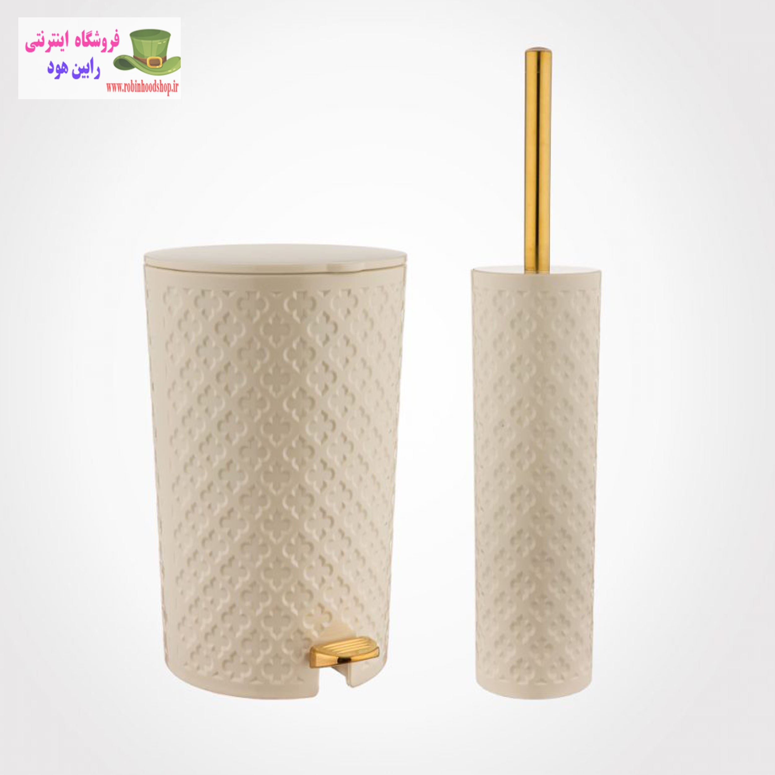 سطل و فرچه طرح گل